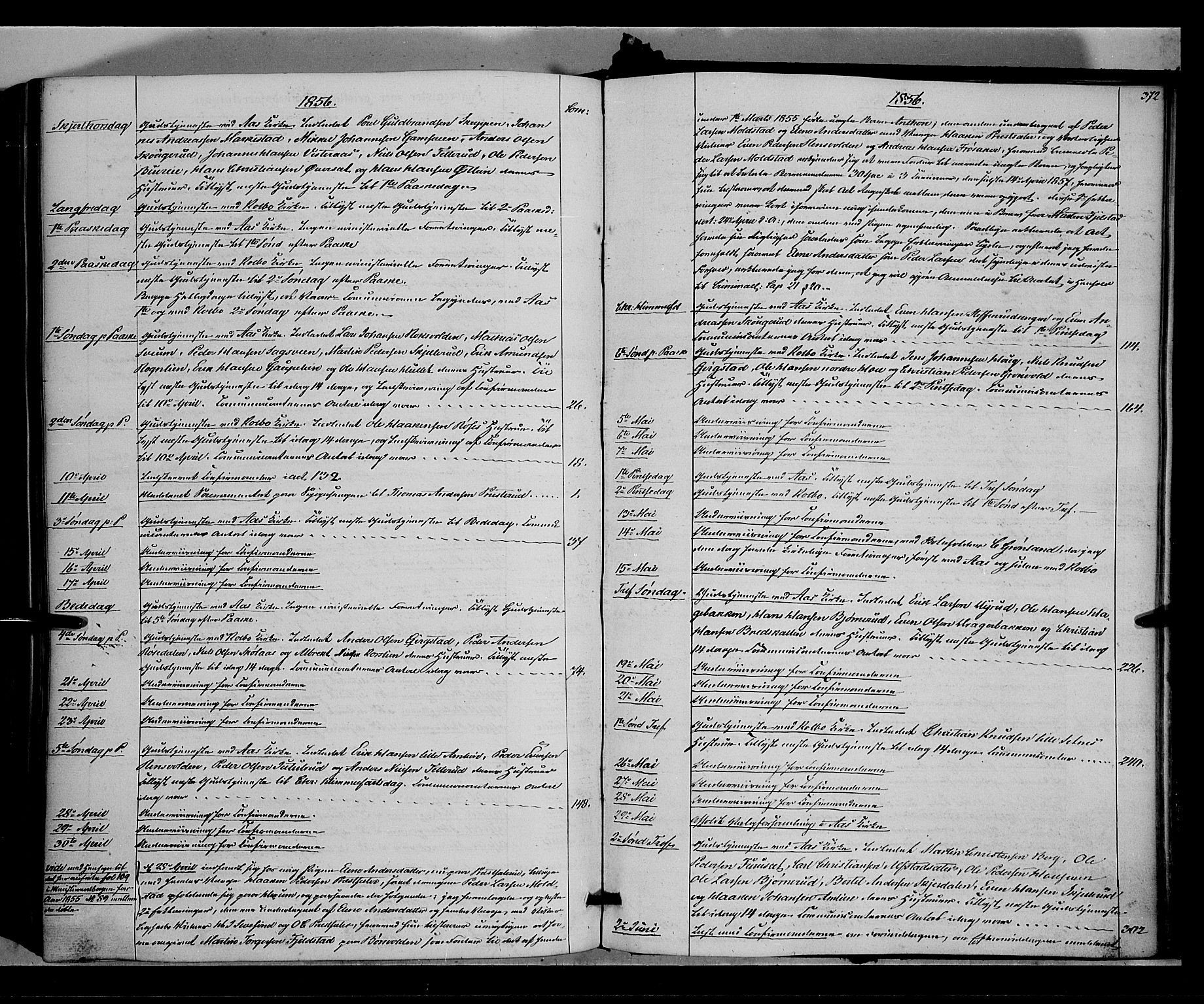 Vestre Toten prestekontor, AV/SAH-PREST-108/H/Ha/Haa/L0006: Ministerialbok nr. 6, 1856-1861, s. 372