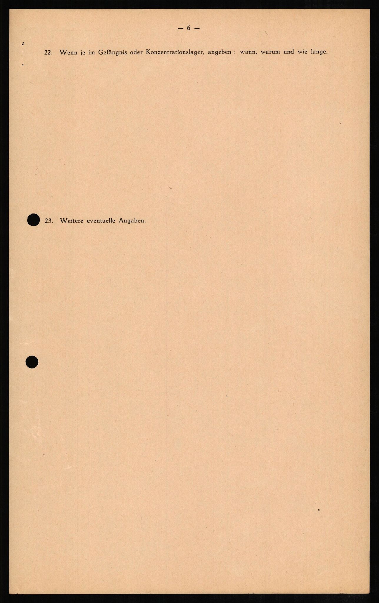 Forsvaret, Forsvarets overkommando II, RA/RAFA-3915/D/Db/L0007: CI Questionaires. Tyske okkupasjonsstyrker i Norge. Tyskere., 1945-1946, s. 94