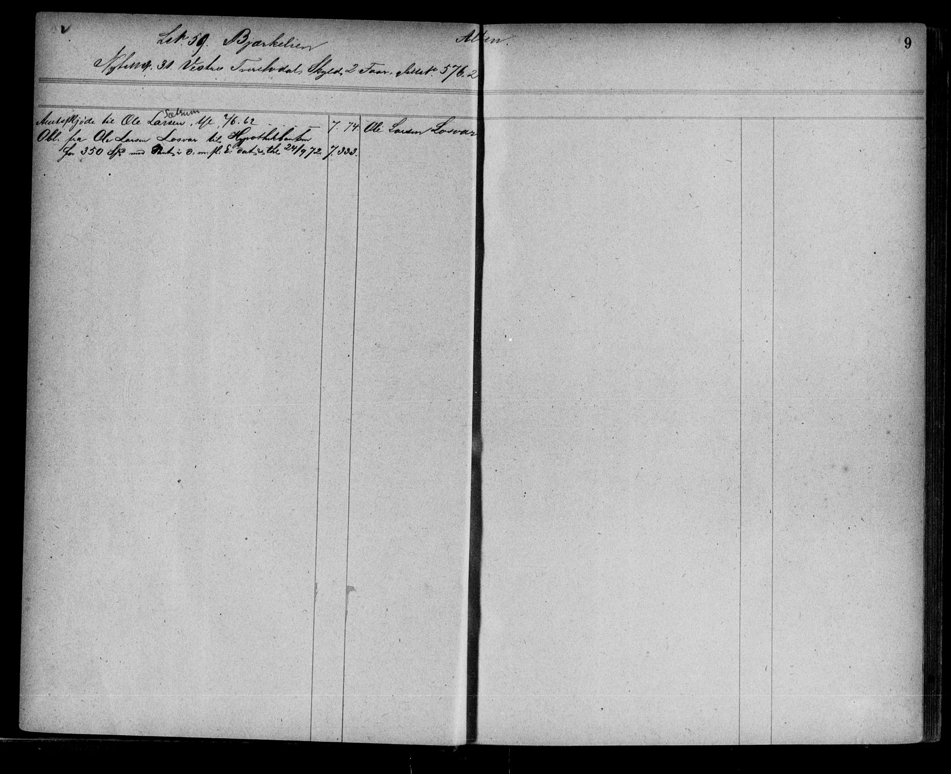 Alta fogderi/sorenskriveri, AV/SATØ-SATØ-5/1/K/Kb/Kba/L0008pantereg: Panteregister nr. 8, 1776, s. 9