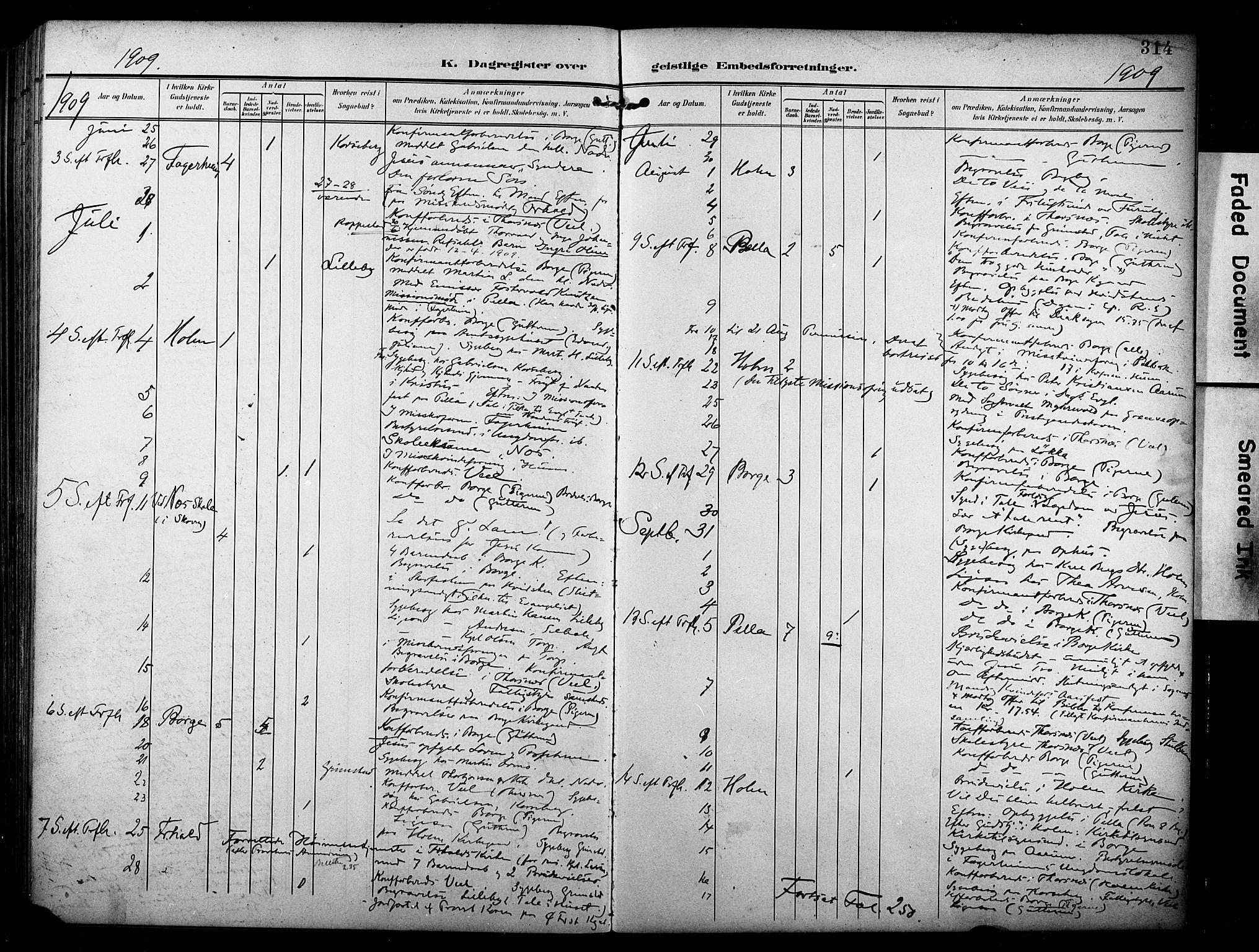 Borge prestekontor Kirkebøker, AV/SAO-A-10903/F/Fa/L0009: Ministerialbok nr. I 9, 1902-1911, s. 314