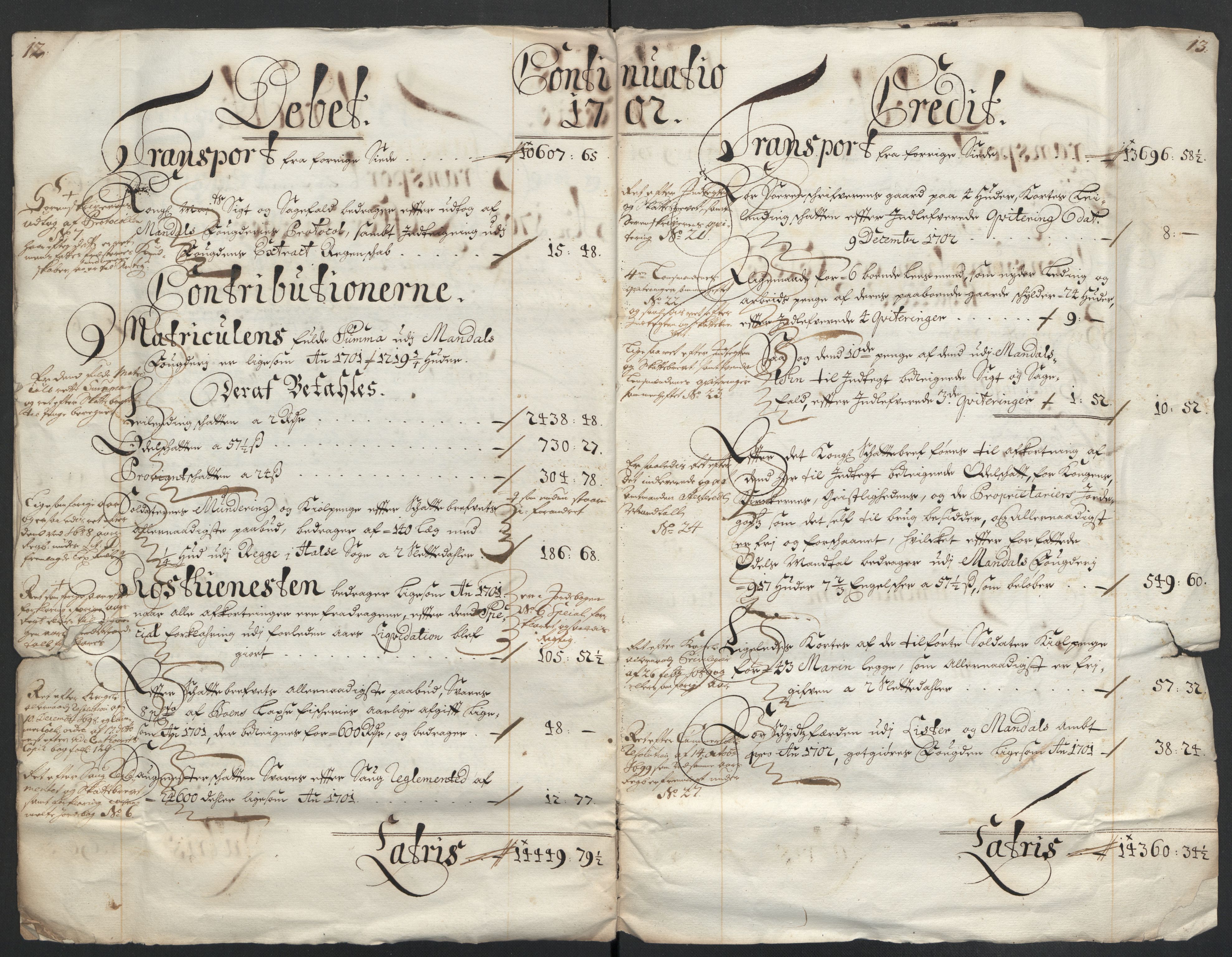 Rentekammeret inntil 1814, Reviderte regnskaper, Fogderegnskap, AV/RA-EA-4092/R43/L2549: Fogderegnskap Lista og Mandal, 1701-1702, s. 218