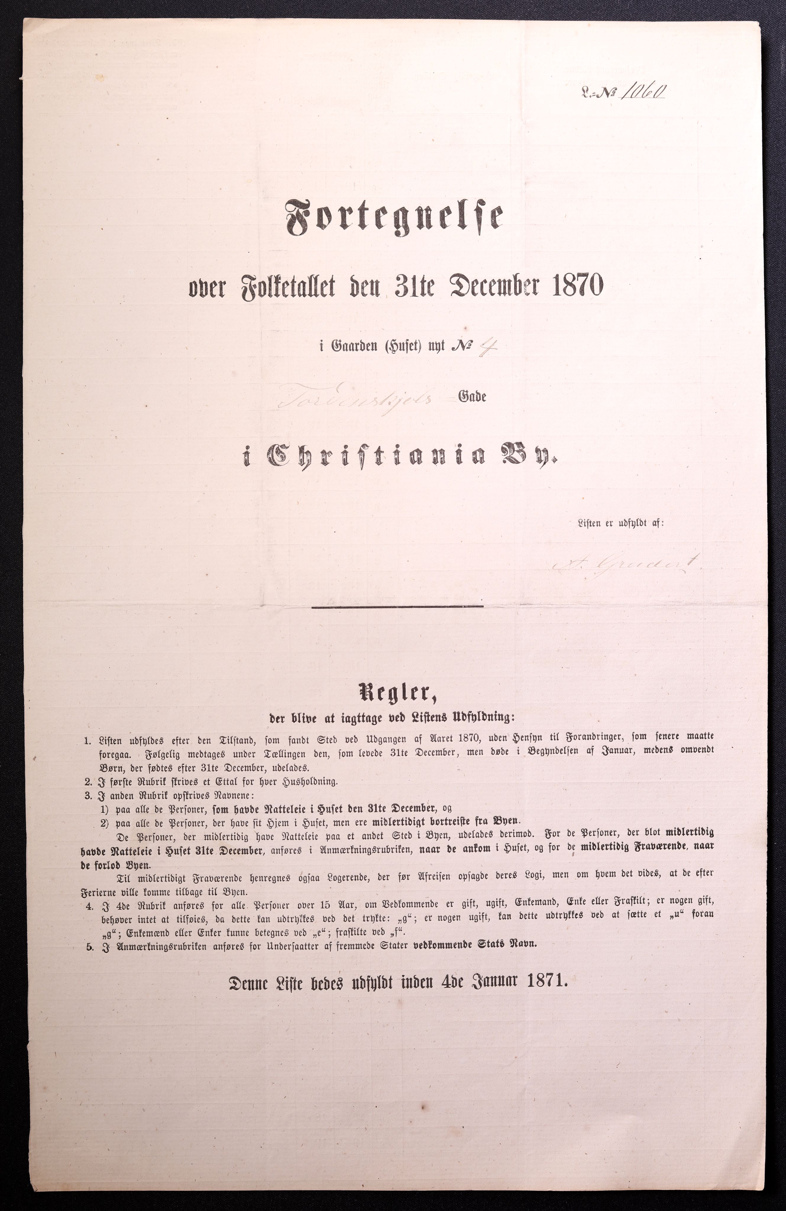 RA, Folketelling 1870 for 0301 Kristiania kjøpstad, 1870, s. 4330