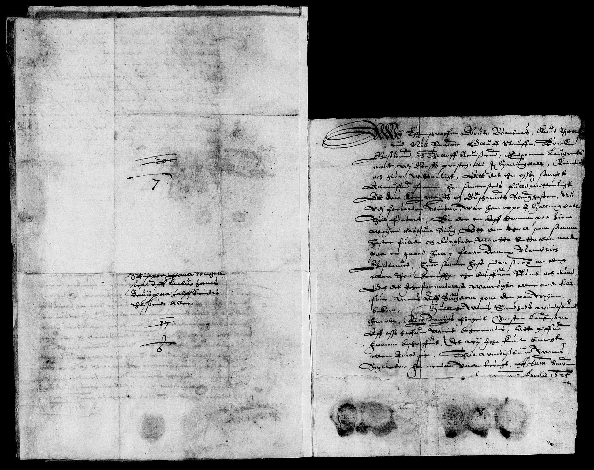 Rentekammeret inntil 1814, Reviderte regnskaper, Lensregnskaper, AV/RA-EA-5023/R/Rb/Rba/L0069: Akershus len, 1624-1625