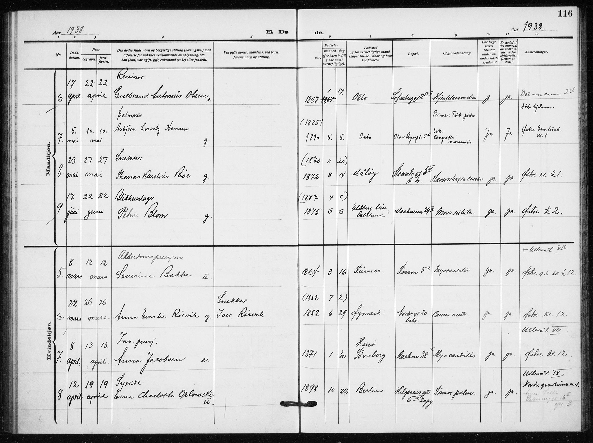 Hauge prestekontor Kirkebøker, AV/SAO-A-10849/F/Fa/L0005: Ministerialbok nr. 5, 1917-1938, s. 116