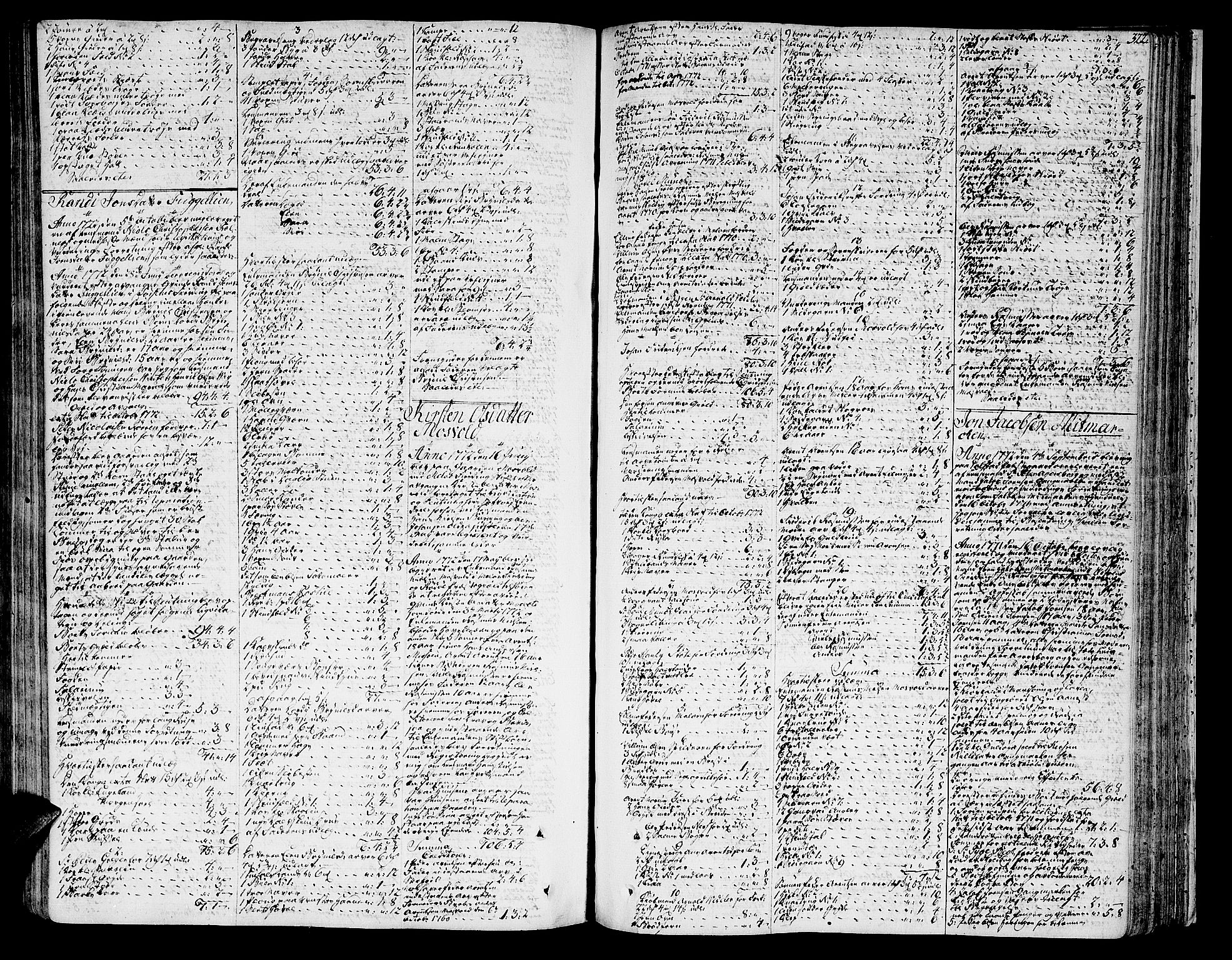 Helgeland sorenskriveri, AV/SAT-A-0004/3/3A/L0057: Skifteprotokoll 12A, 1768-1773, s. 321b-322a