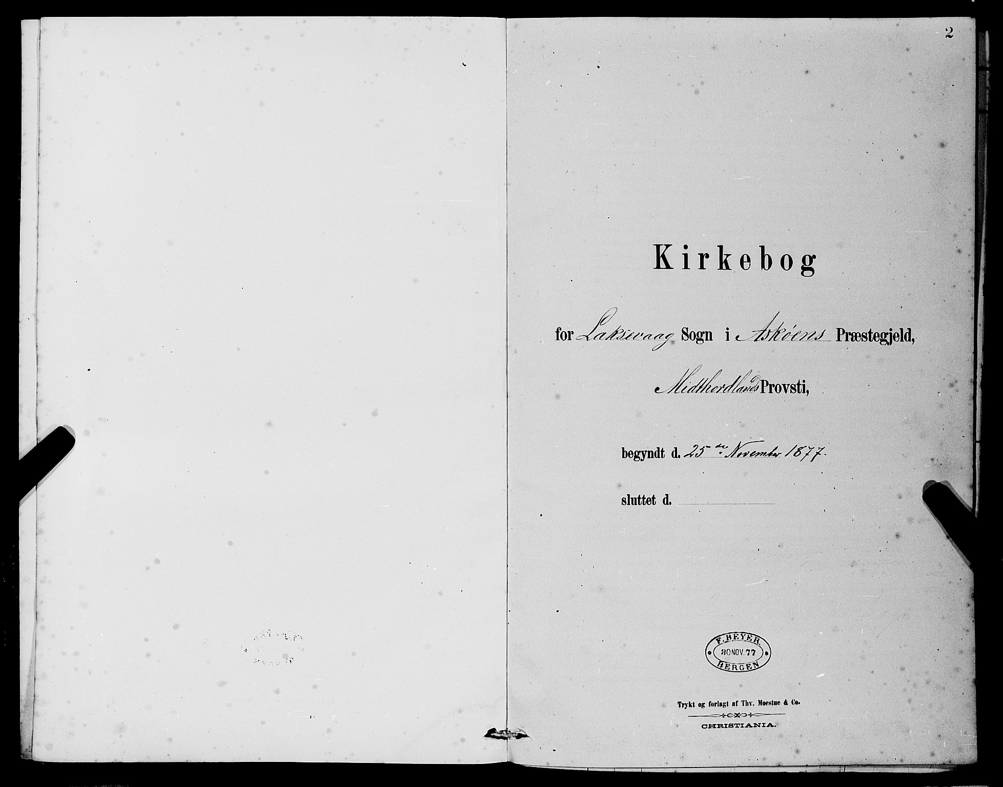 Laksevåg Sokneprestembete, AV/SAB-A-76501/H/Ha/Hab/Haba/L0002: Klokkerbok nr. A 2, 1877-1887, s. 2