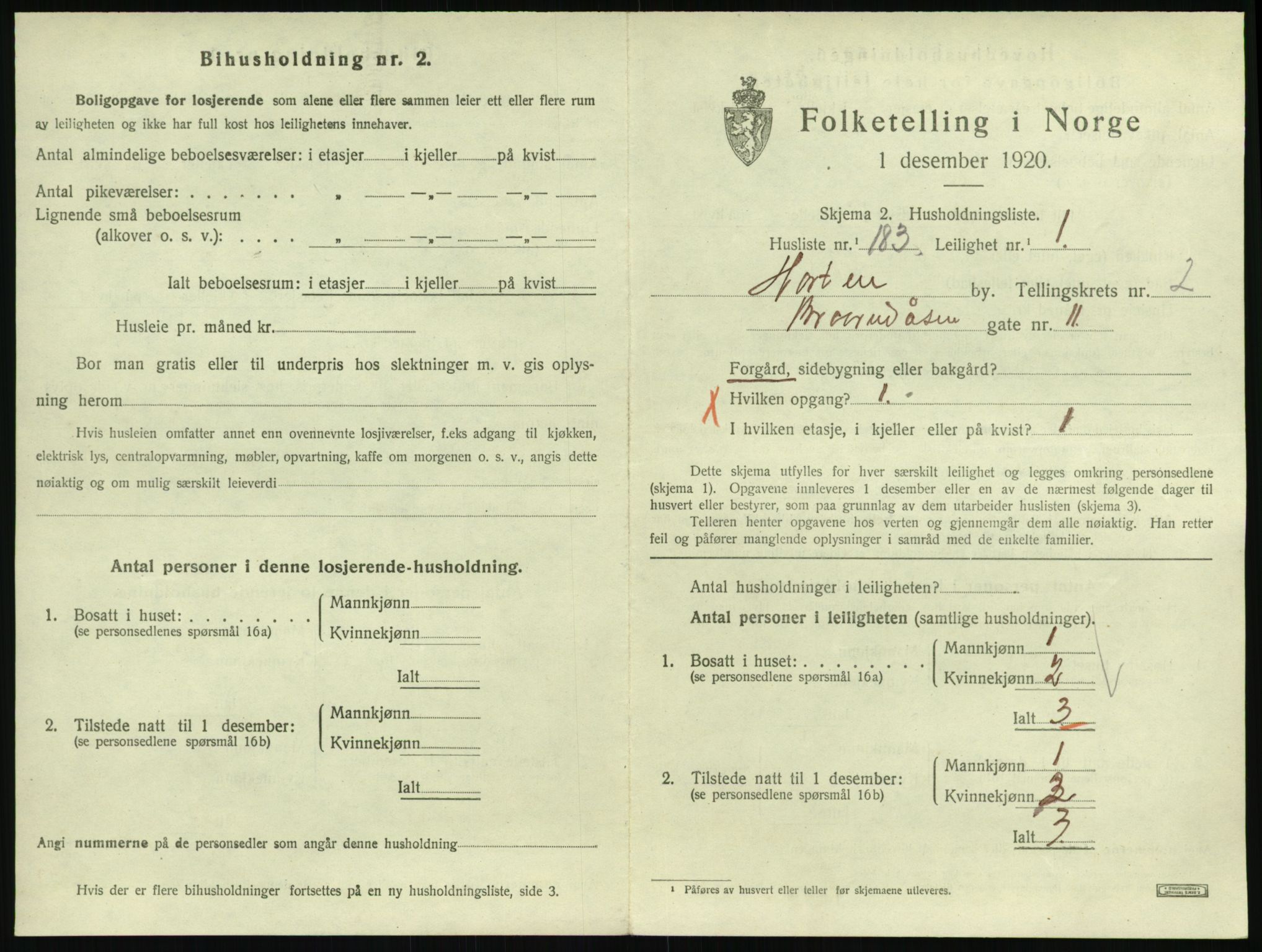 SAKO, Folketelling 1920 for 0703 Horten kjøpstad, 1920, s. 4025