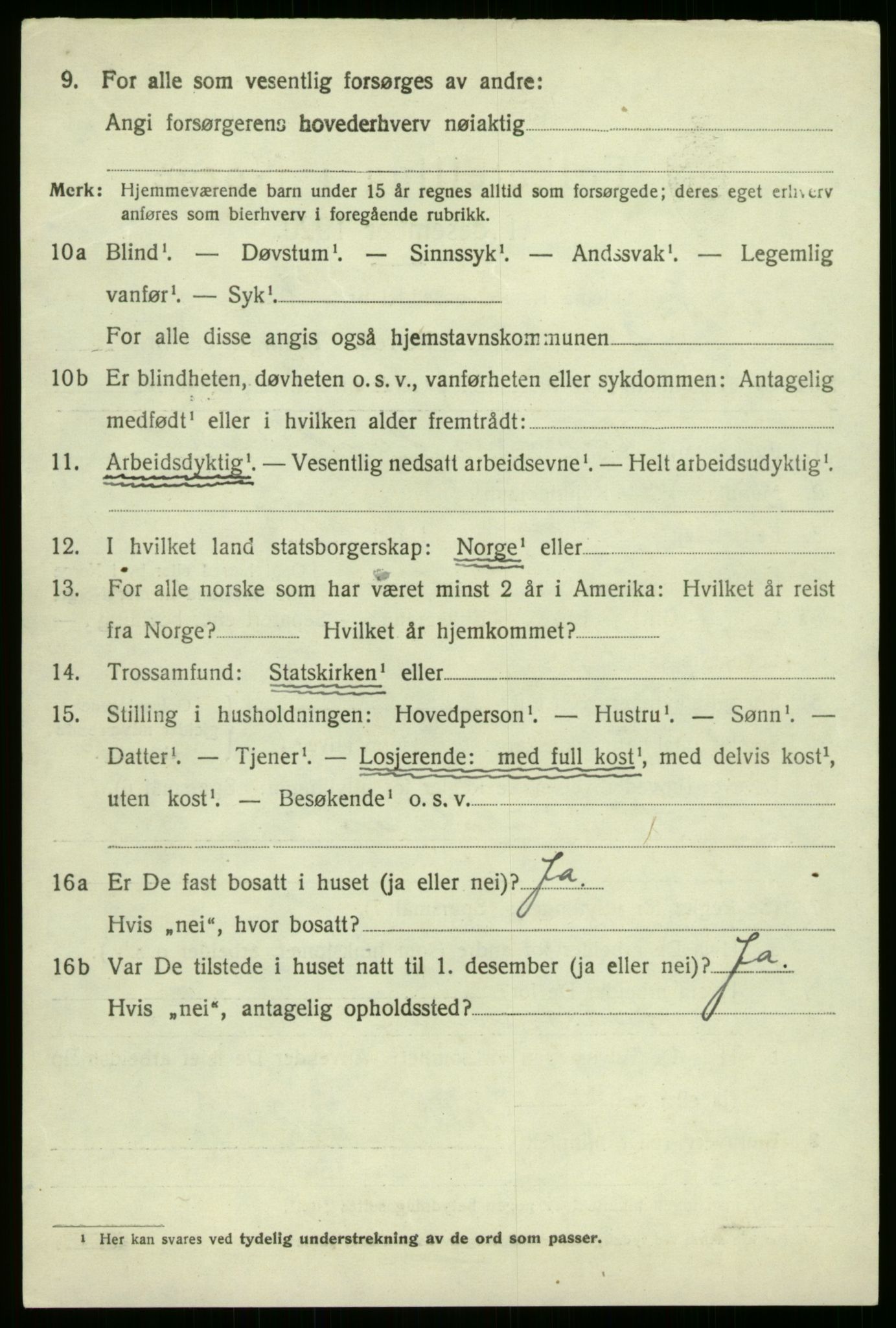 SAB, Folketelling 1920 for 1421 Aurland herred, 1920, s. 1821