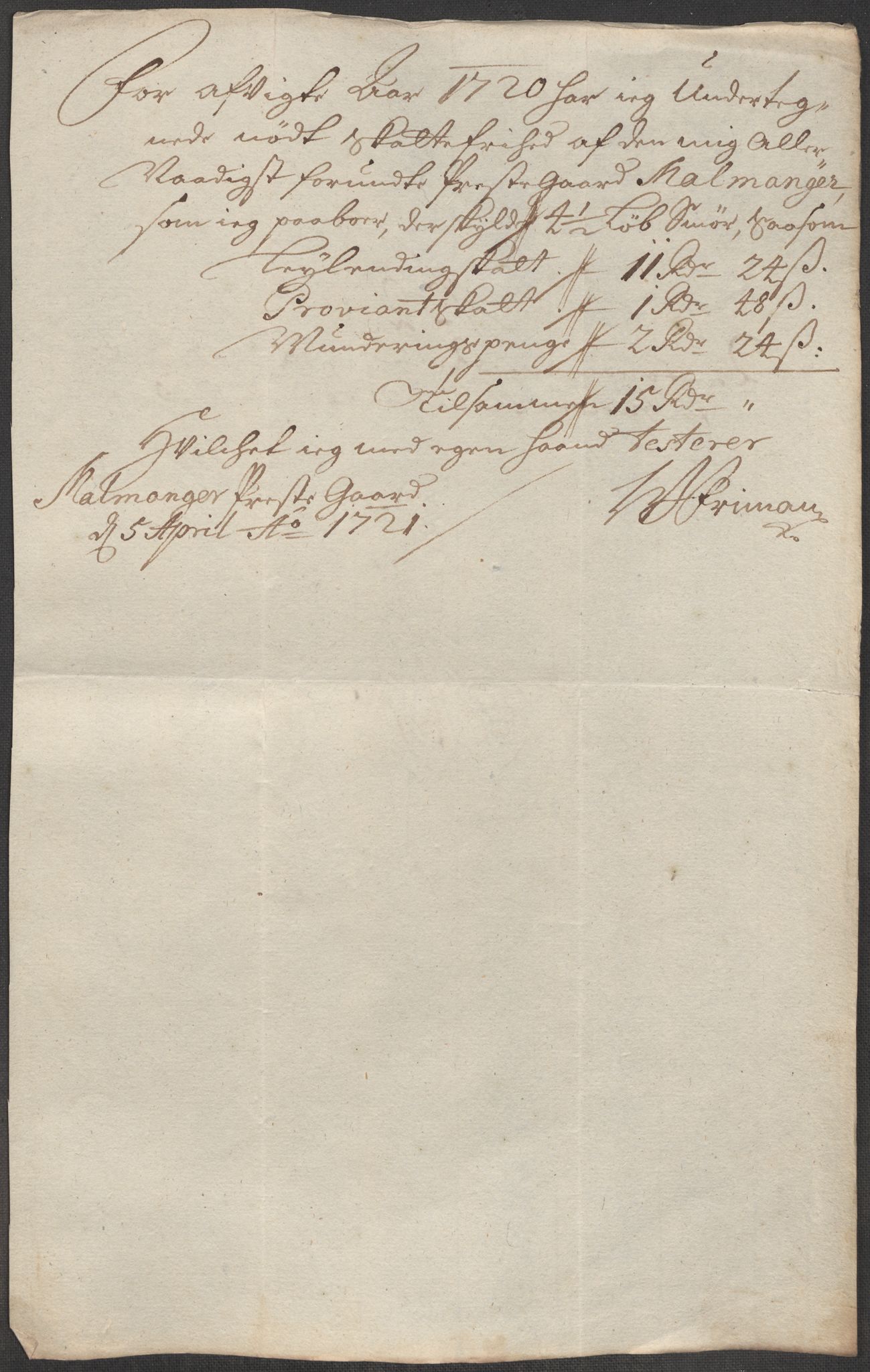 Rentekammeret inntil 1814, Reviderte regnskaper, Fogderegnskap, RA/EA-4092/R49/L3140: Fogderegnskap Rosendal Baroni, 1718-1720, s. 202