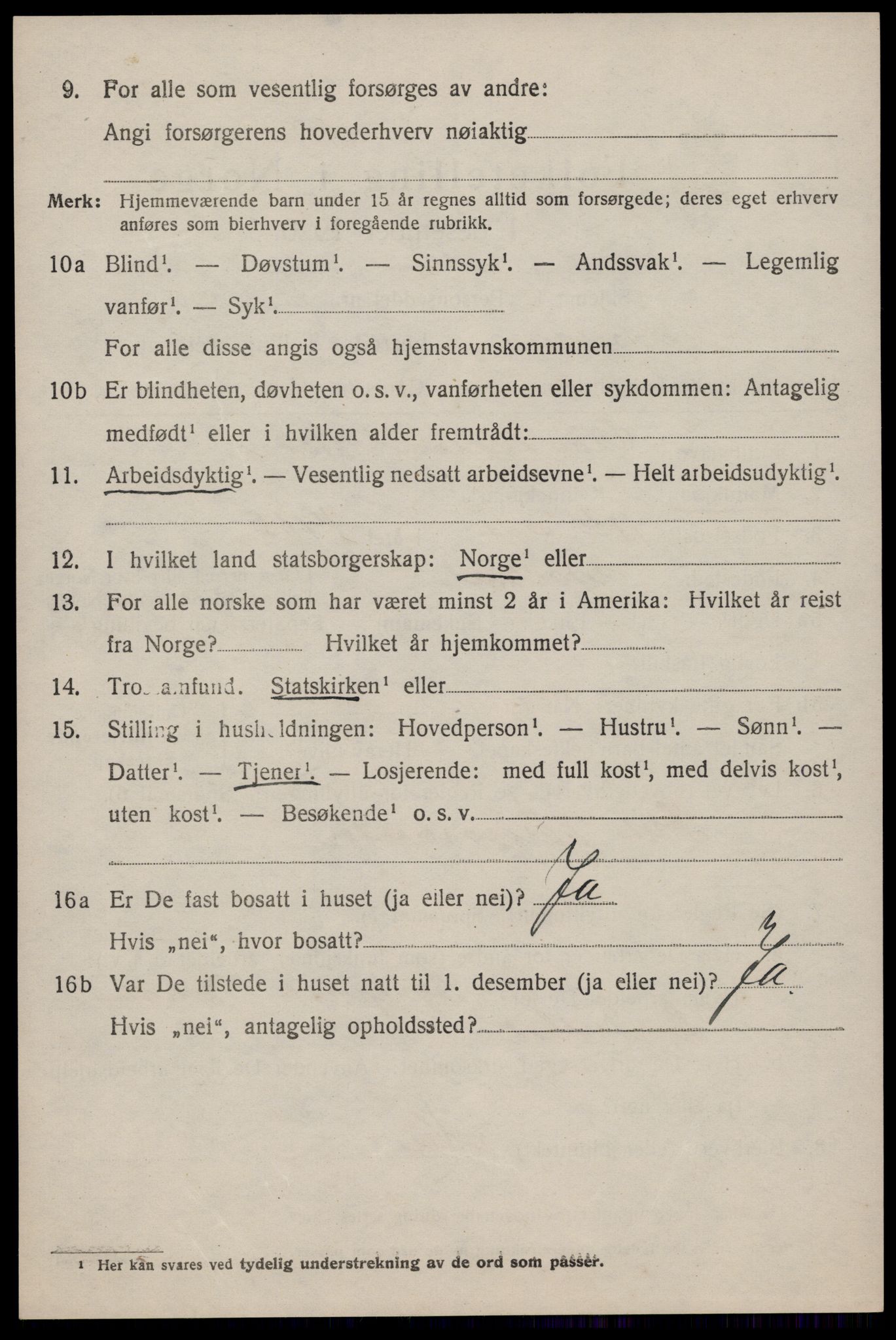 SAKO, Folketelling 1920 for 0827 Hjartdal herred, 1920, s. 2967