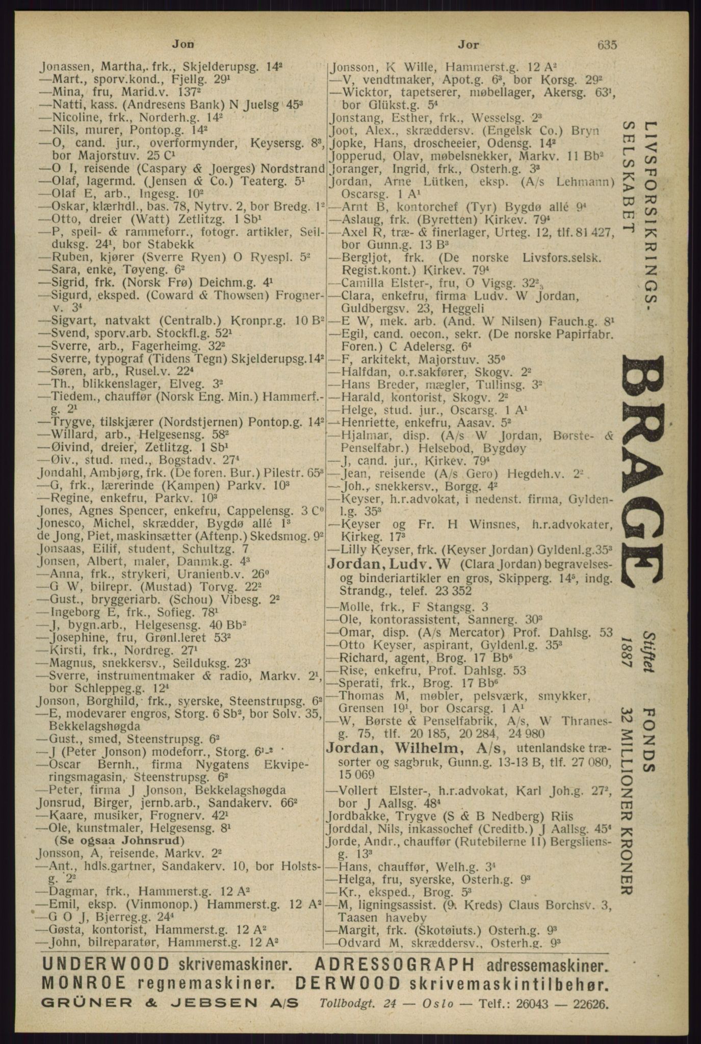 Kristiania/Oslo adressebok, PUBL/-, 1929, s. 635