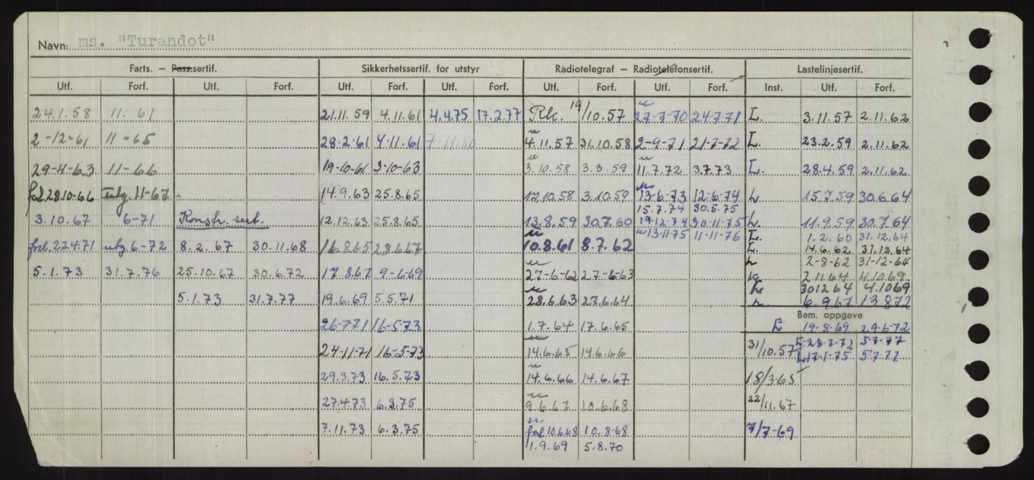 Sjøfartsdirektoratet med forløpere, Skipsmålingen, RA/S-1627/H/Hd/L0039: Fartøy, Ti-Tø, s. 824