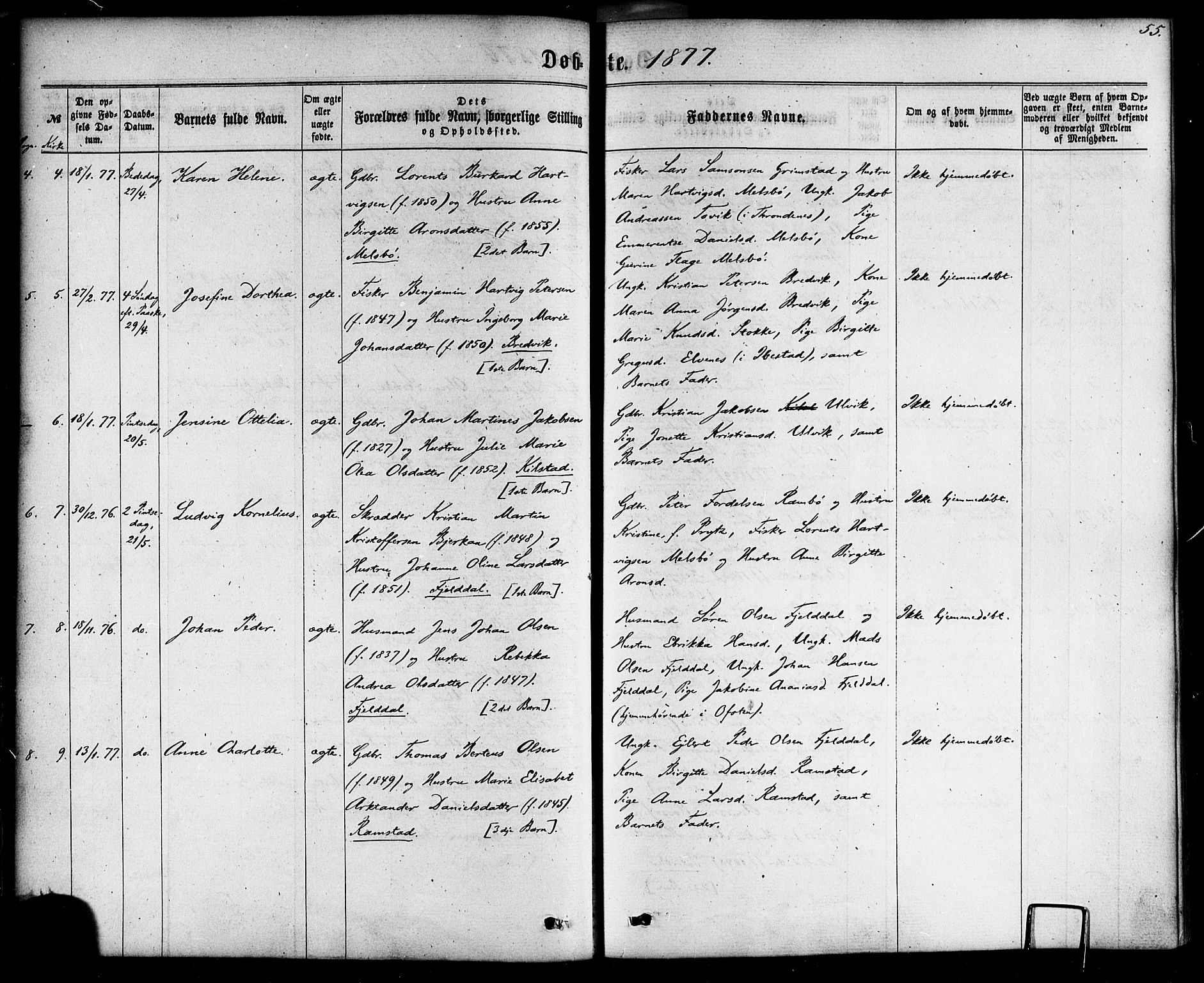 Ministerialprotokoller, klokkerbøker og fødselsregistre - Nordland, AV/SAT-A-1459/865/L0923: Ministerialbok nr. 865A01, 1864-1884, s. 55