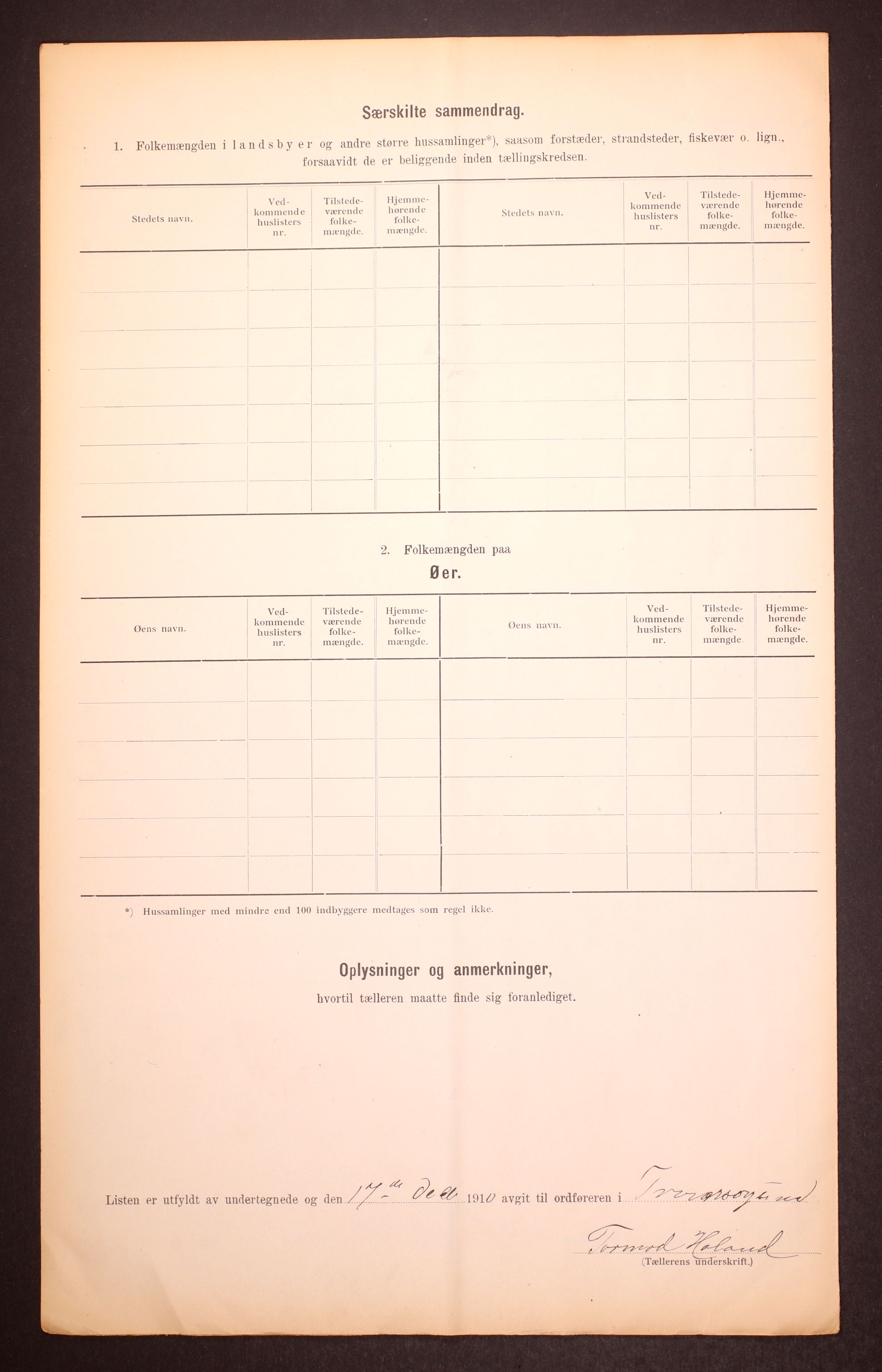 RA, Folketelling 1910 for 1934 Tromsøysund herred, 1910, s. 17