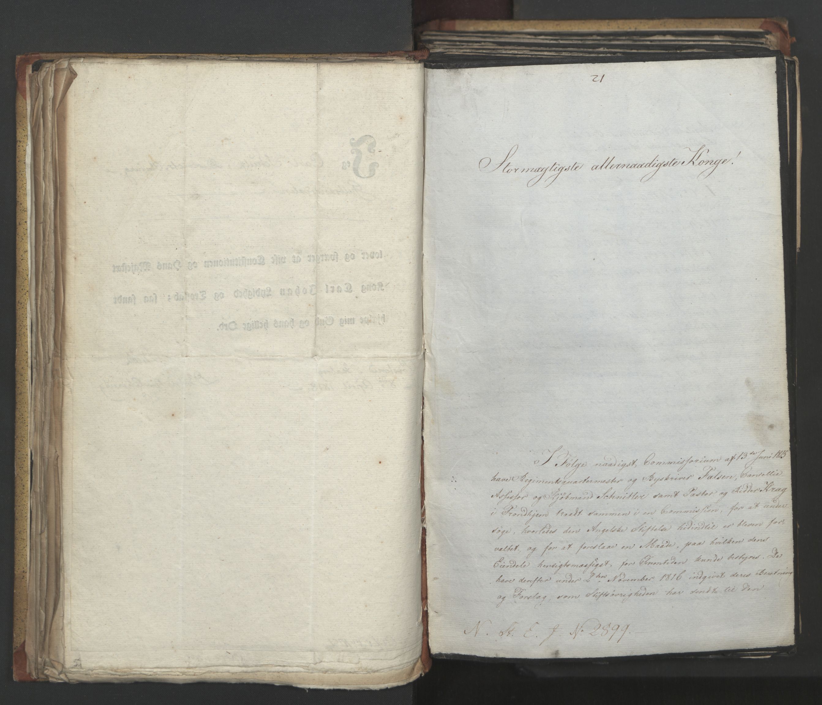 Statsrådsavdelingen i Stockholm, RA/S-1003/D/Da/L0014: Regjeringsinnstillinger nr. 2890-3057, 1818, s. 91