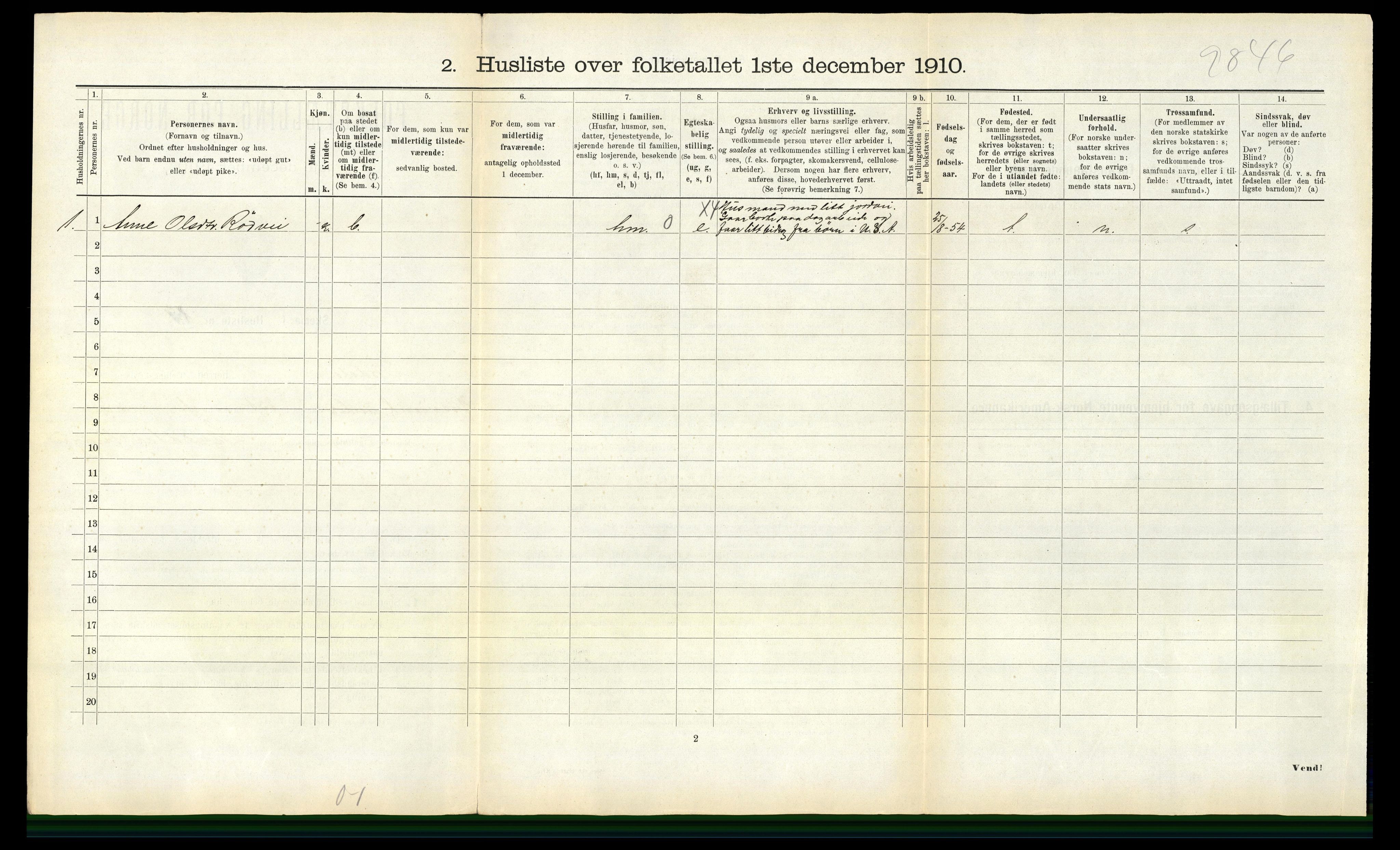 RA, Folketelling 1910 for 1634 Oppdal herred, 1910, s. 1214