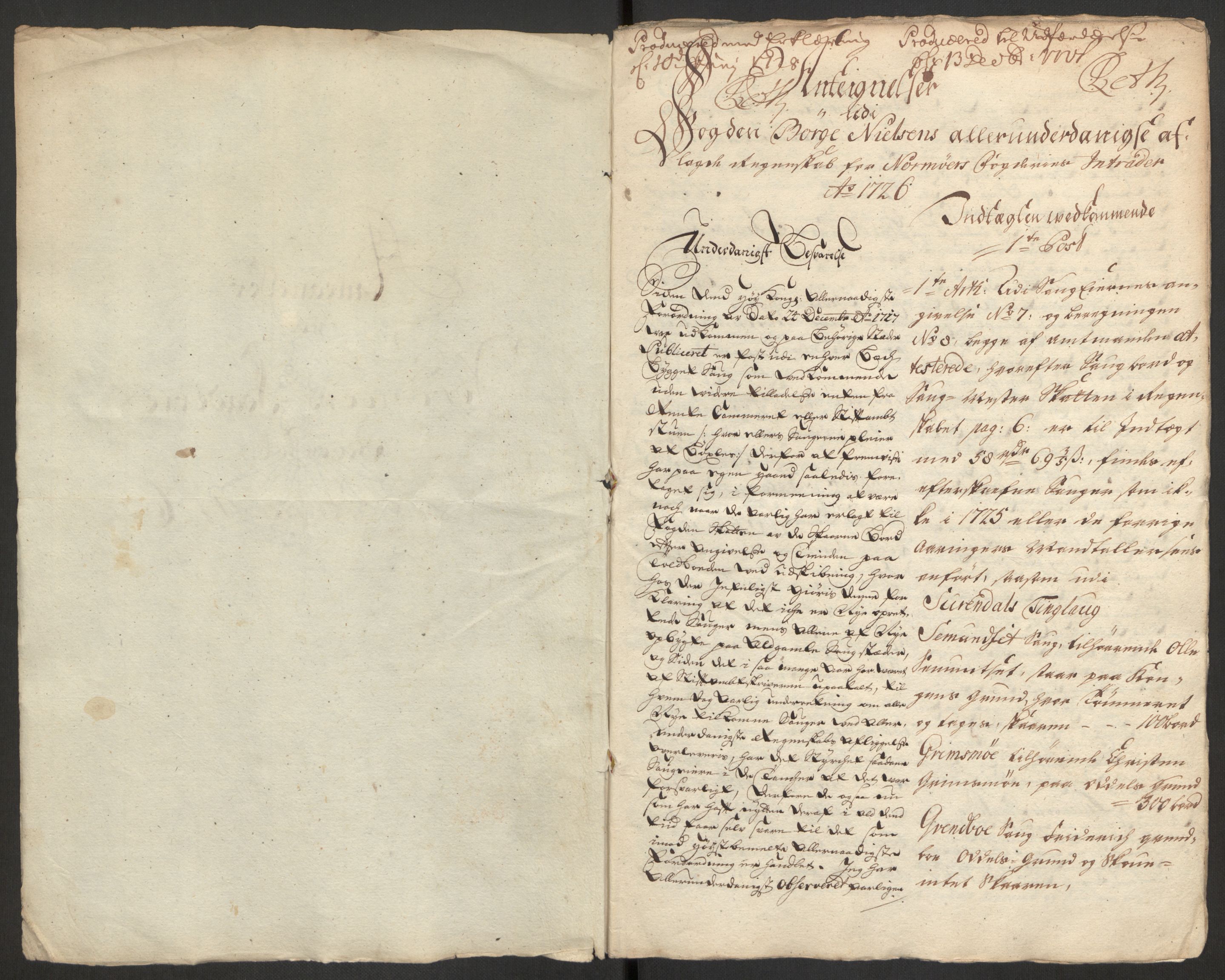 Rentekammeret inntil 1814, Reviderte regnskaper, Fogderegnskap, RA/EA-4092/R56/L3759: Fogderegnskap Nordmøre, 1726, s. 303