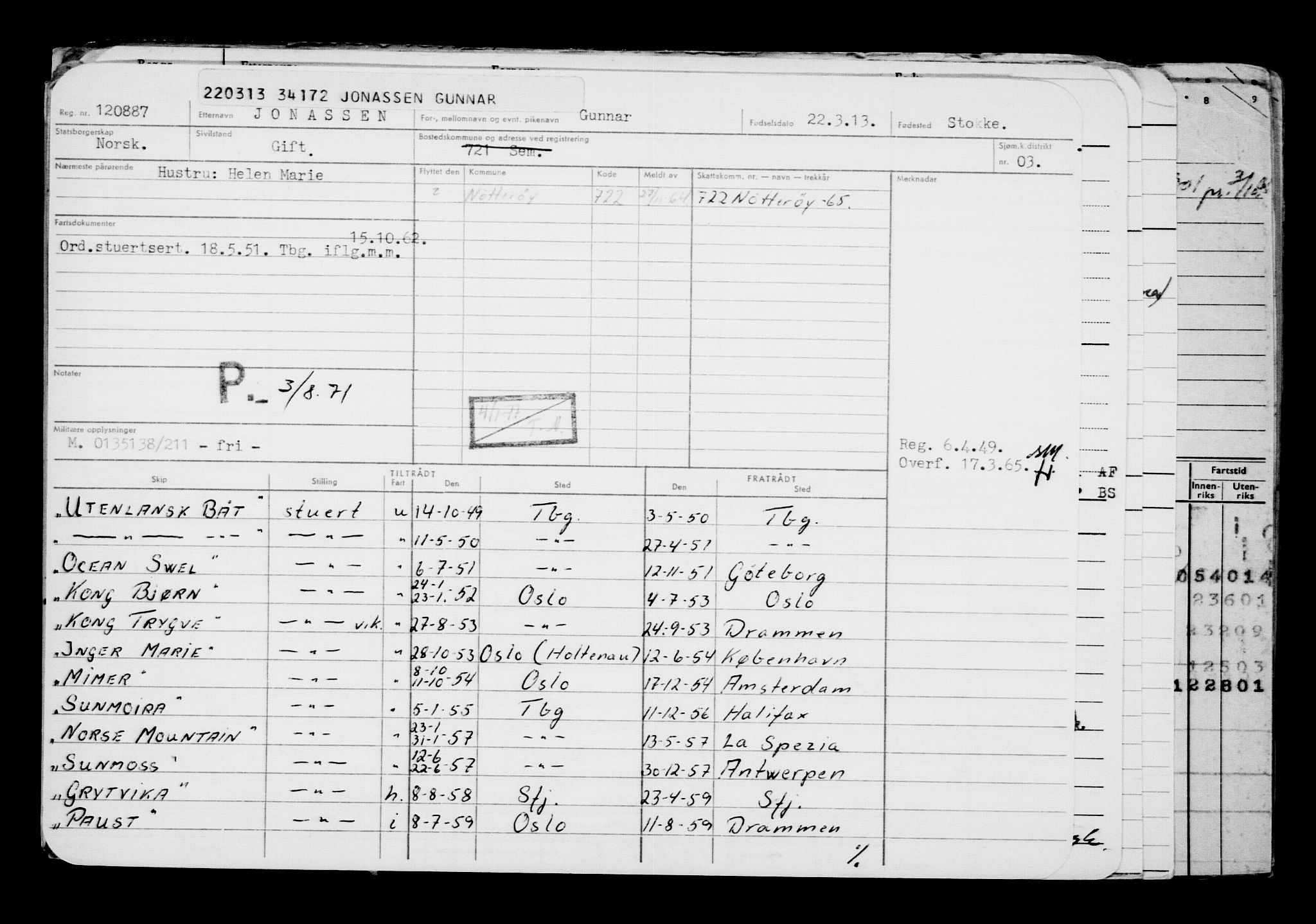 Direktoratet for sjømenn, AV/RA-S-3545/G/Gb/L0111: Hovedkort, 1913, s. 405