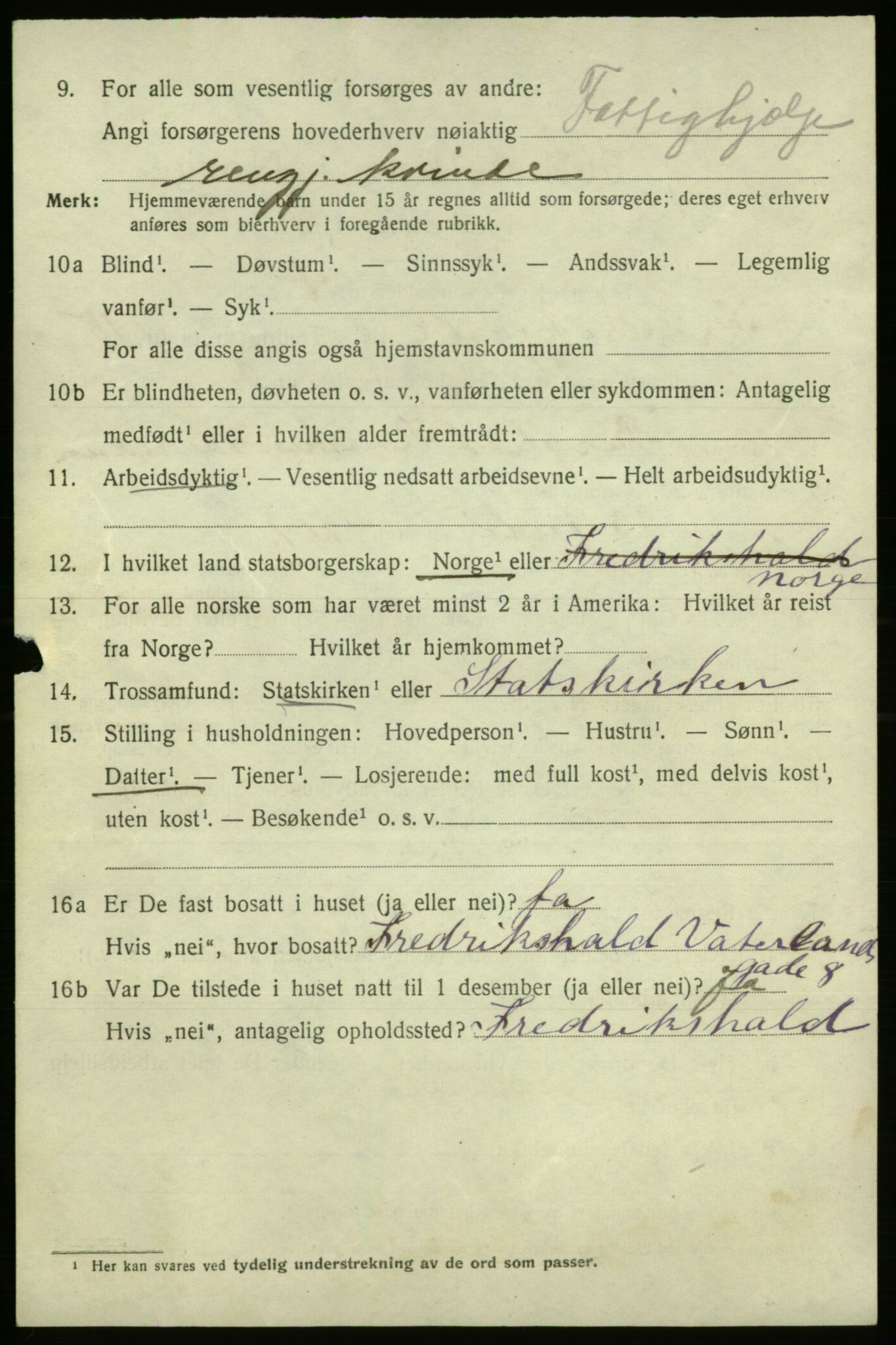 SAO, Folketelling 1920 for 0101 Fredrikshald kjøpstad, 1920, s. 23821
