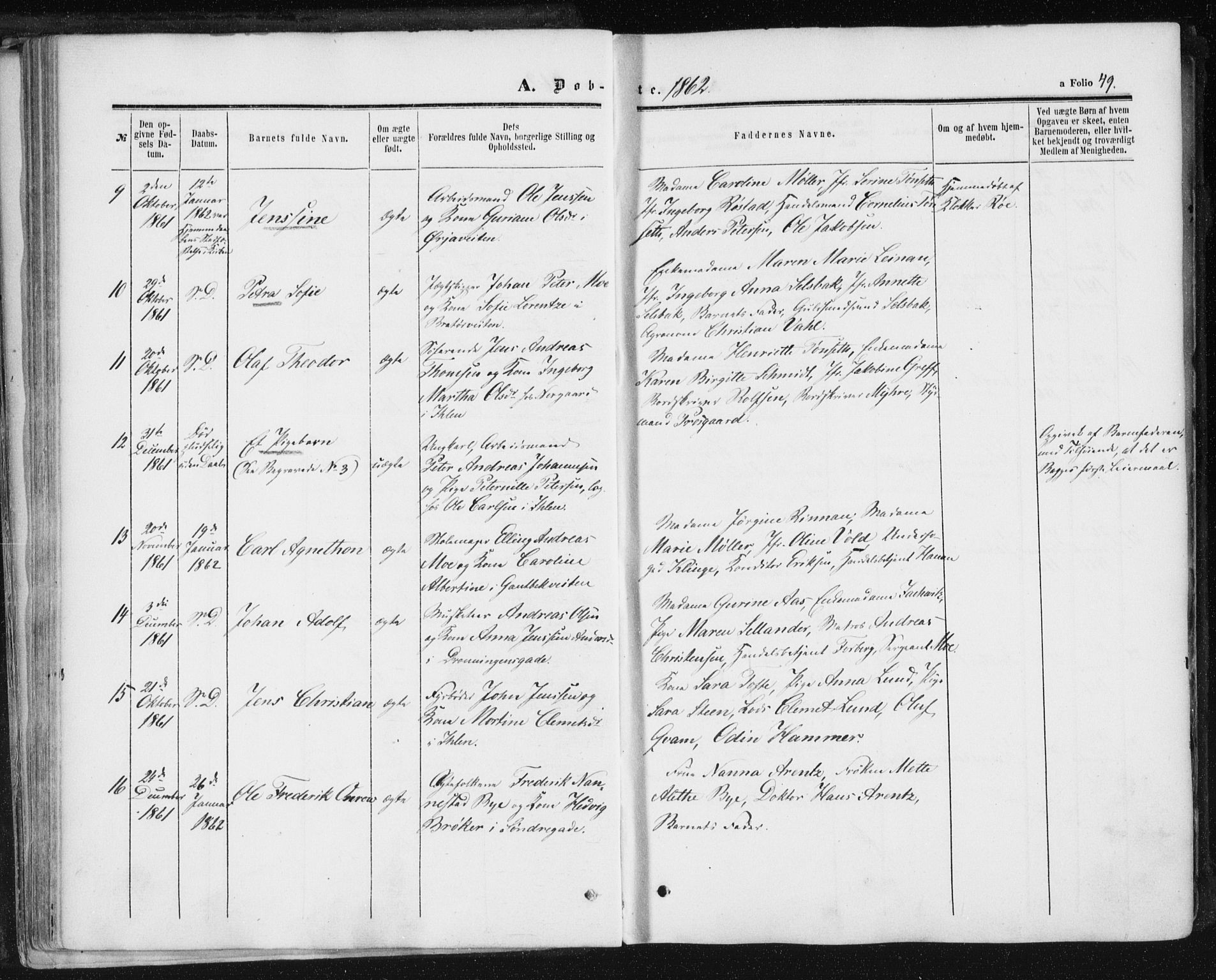 Ministerialprotokoller, klokkerbøker og fødselsregistre - Sør-Trøndelag, SAT/A-1456/602/L0115: Ministerialbok nr. 602A13, 1860-1872, s. 49