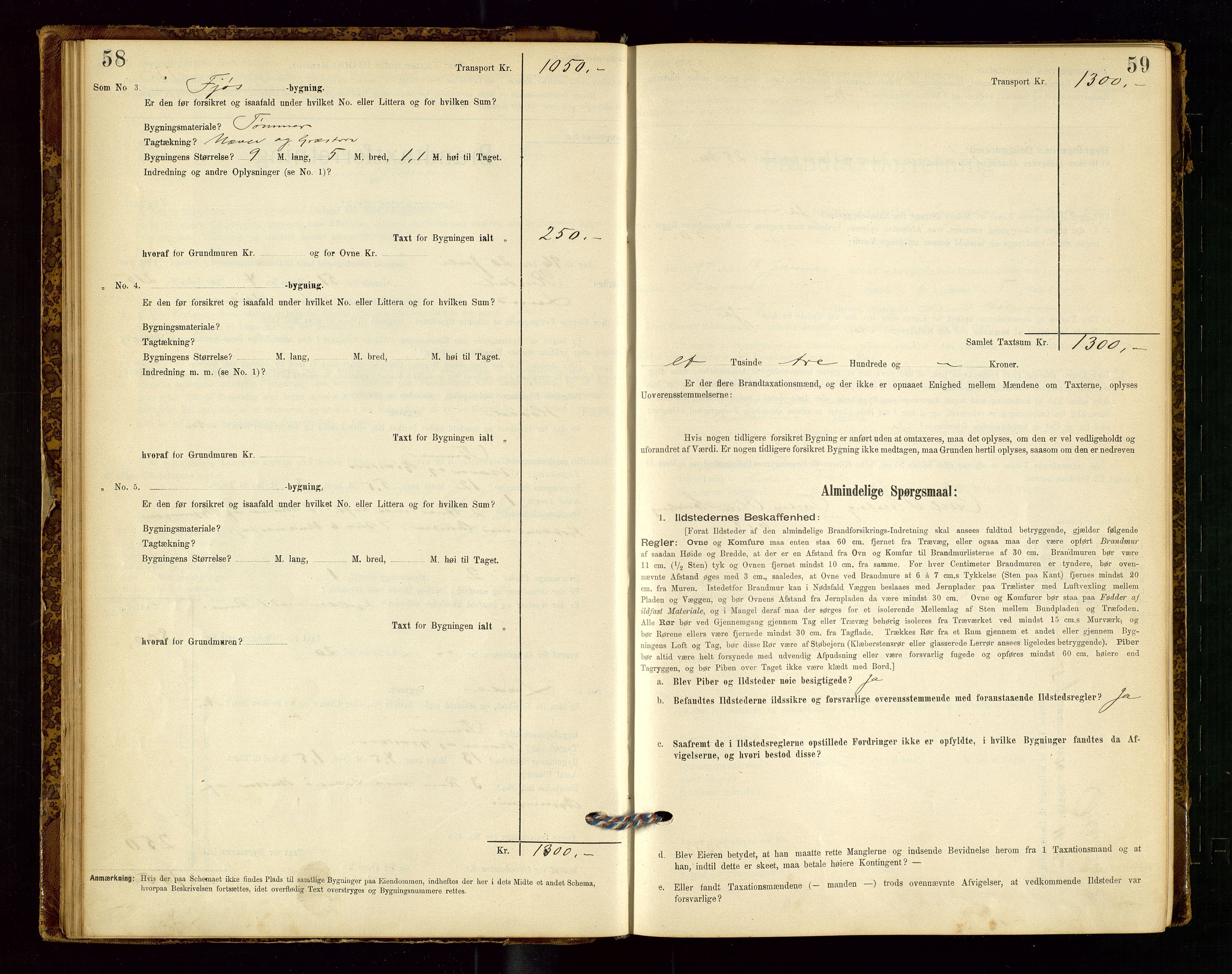 Lund lensmannskontor, SAST/A-100303/Gob/L0001: "Brandtakstprotokol", 1894-1907, s. 58-59