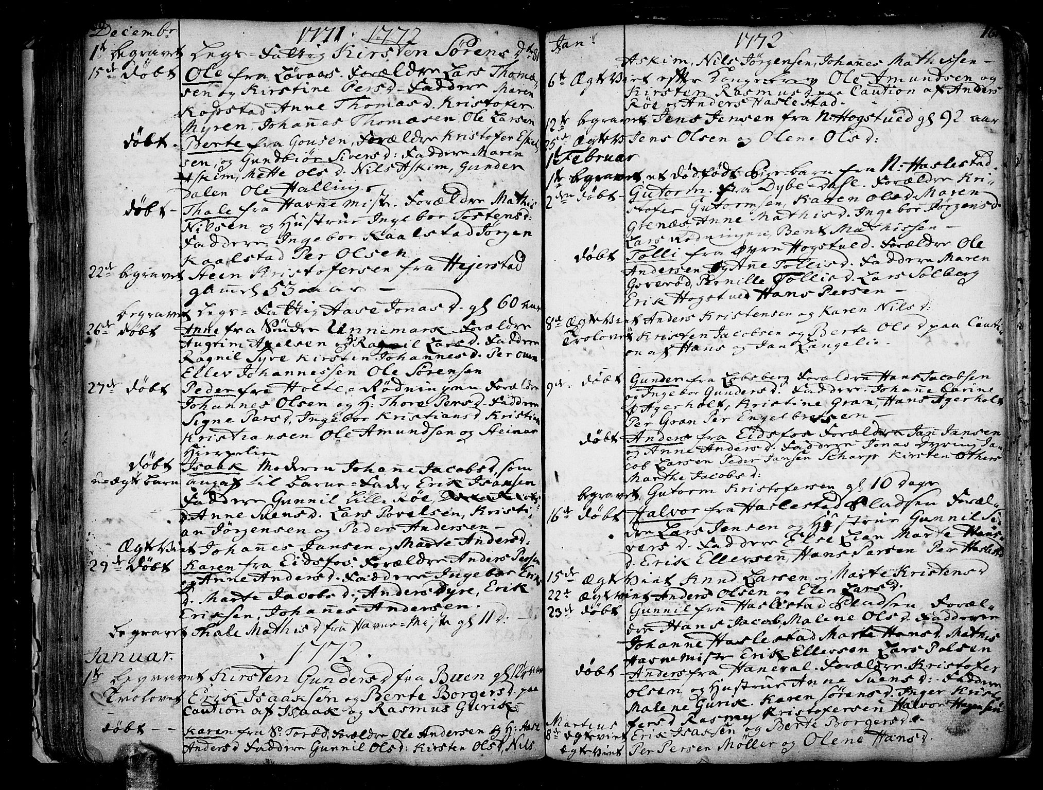 Hof kirkebøker, SAKO/A-64/F/Fa/L0002: Ministerialbok nr. I 2, 1746-1781, s. 160-161
