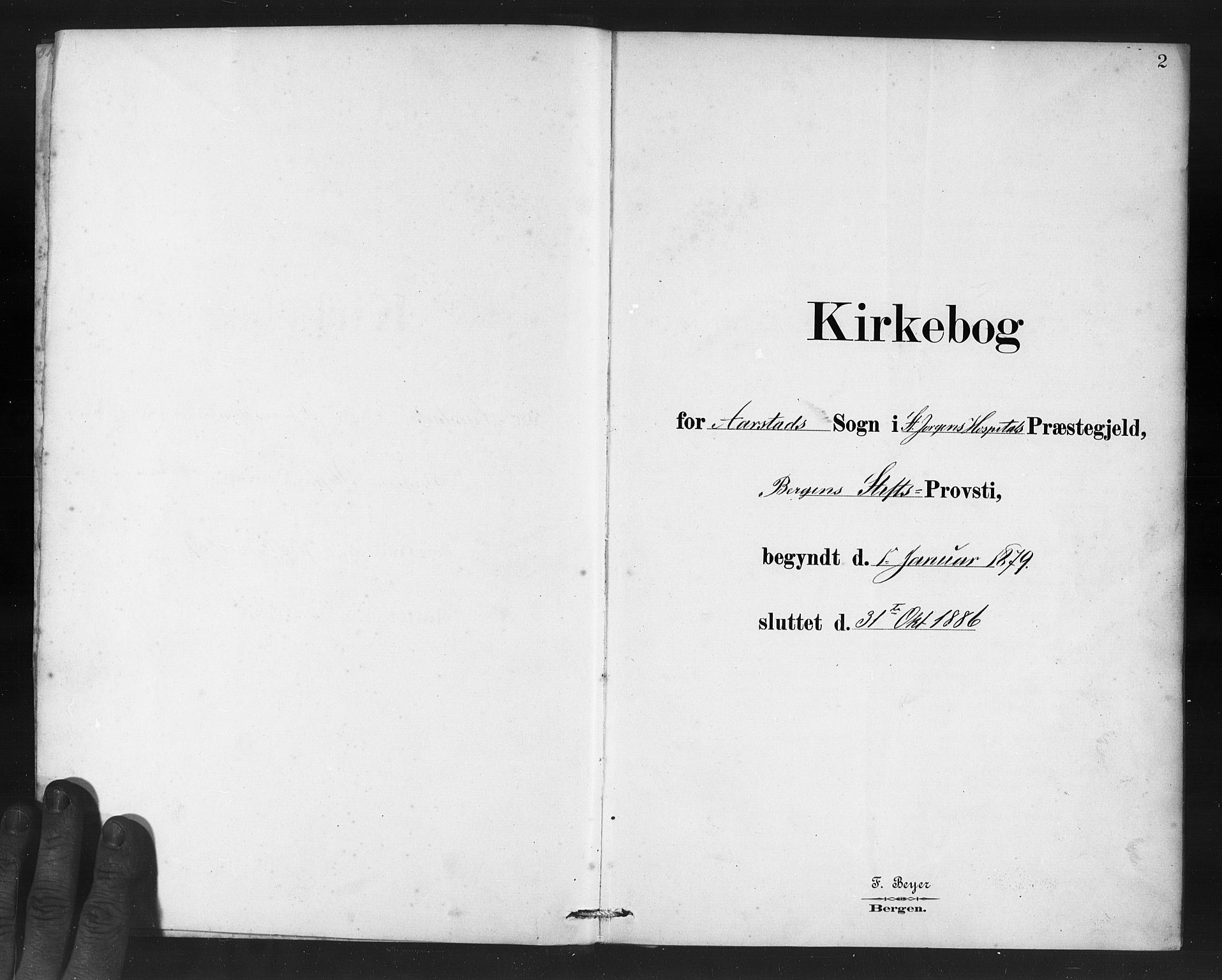 St. Jørgens hospital og Årstad sokneprestembete, AV/SAB-A-99934: Ministerialbok nr. A 10, 1879-1886, s. 2
