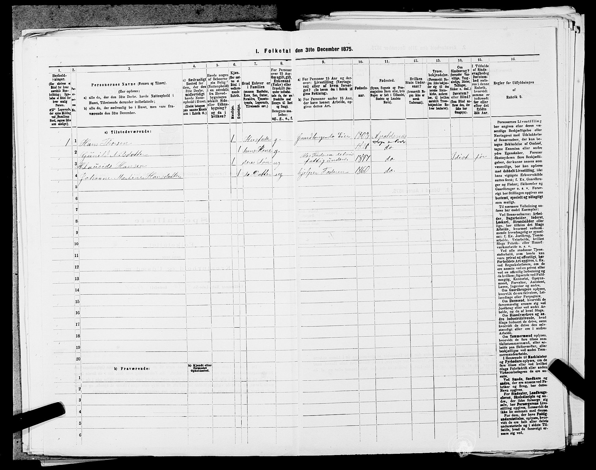 SAST, Folketelling 1875 for 1147L Avaldsnes prestegjeld, Avaldsnes sokn og Kopervik landsokn, 1875, s. 1578