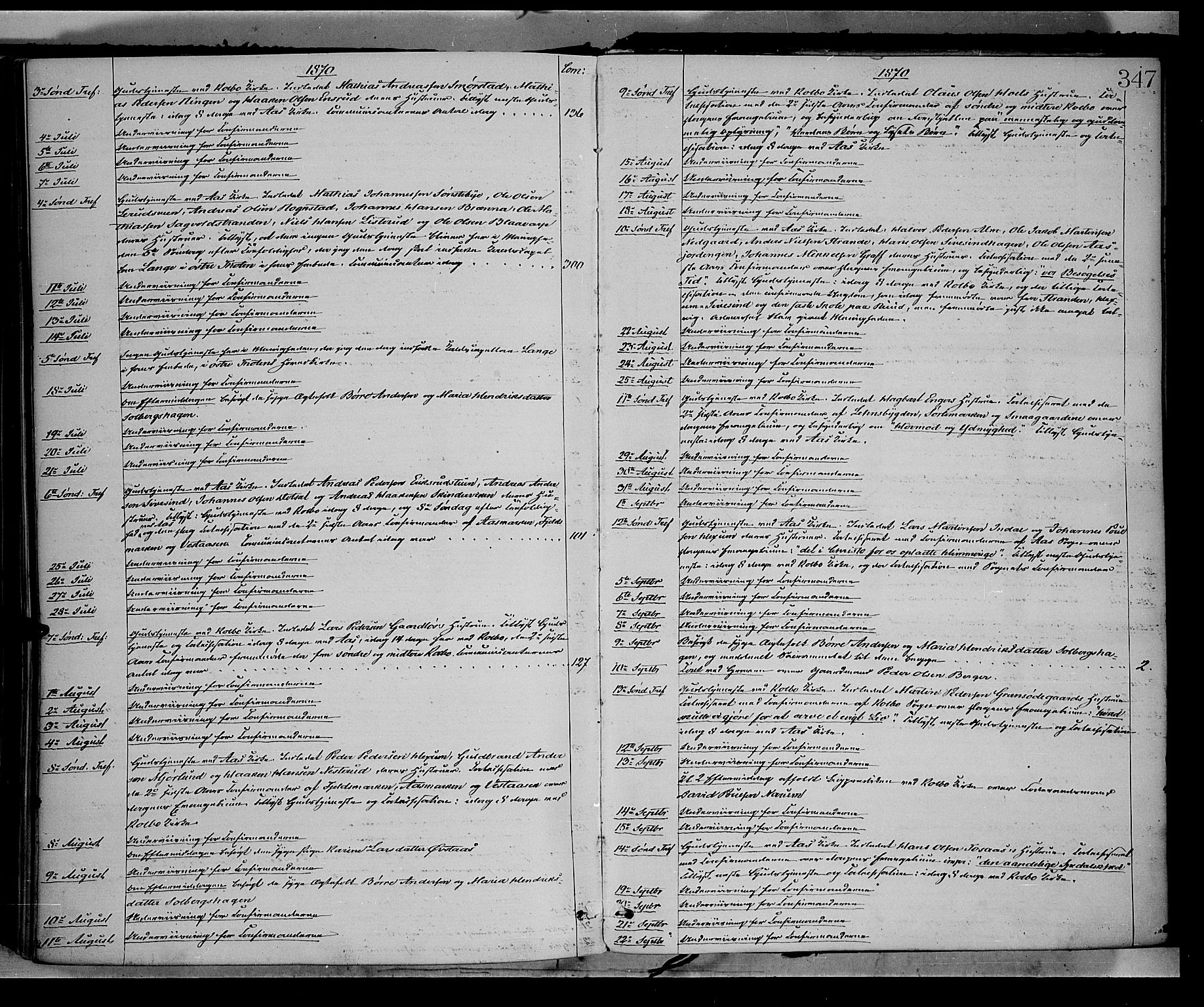 Vestre Toten prestekontor, AV/SAH-PREST-108/H/Ha/Haa/L0008: Ministerialbok nr. 8, 1870-1877, s. 347