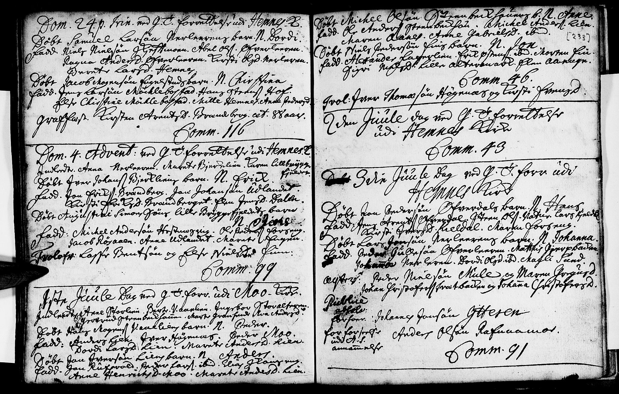 Ministerialprotokoller, klokkerbøker og fødselsregistre - Nordland, AV/SAT-A-1459/825/L0345: Ministerialbok nr. 825A01, 1704-1728, s. 233