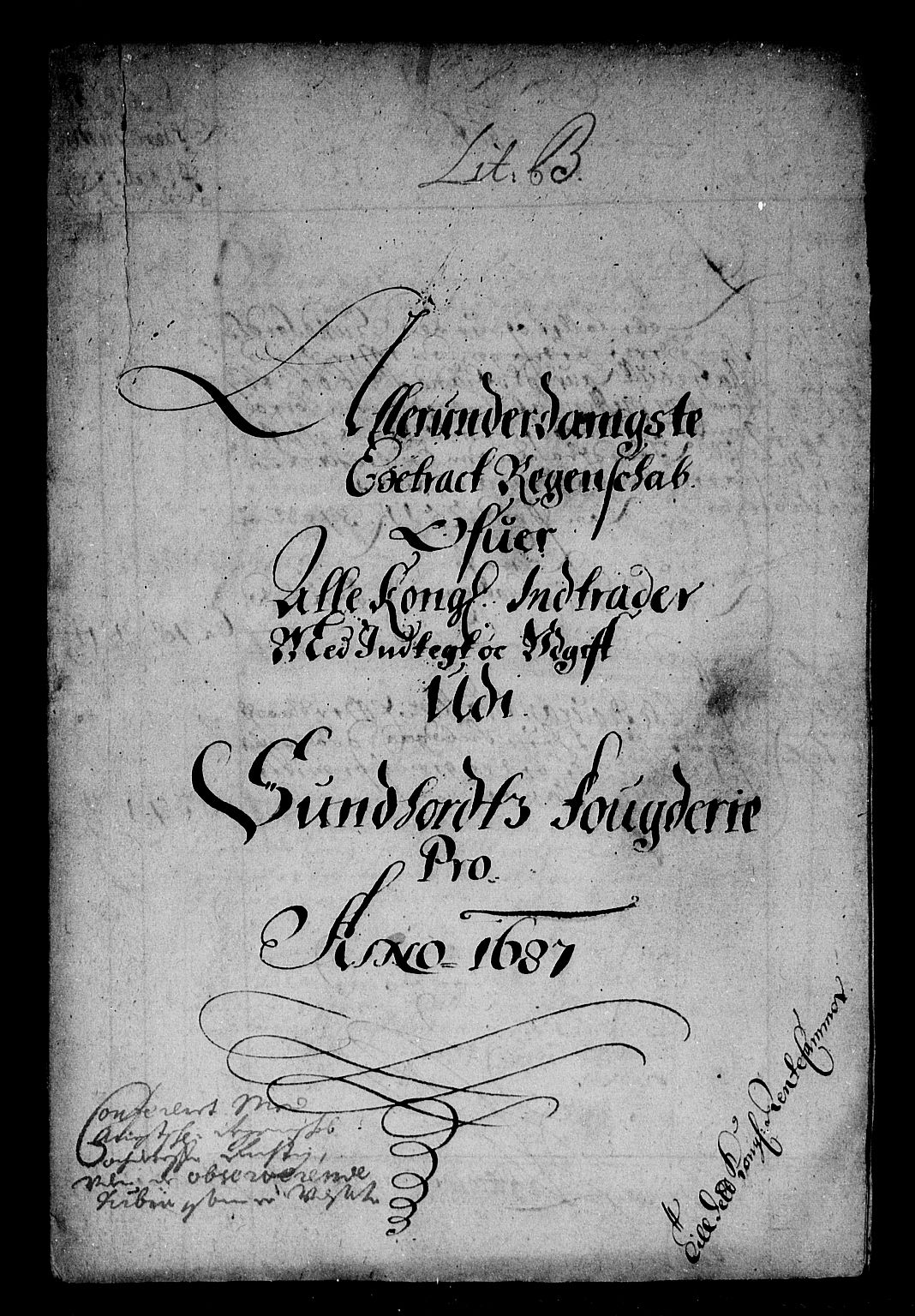 Rentekammeret inntil 1814, Reviderte regnskaper, Stiftamtstueregnskaper, Bergen stiftamt, AV/RA-EA-6043/R/Rc/L0083: Bergen stiftamt, 1685-1687