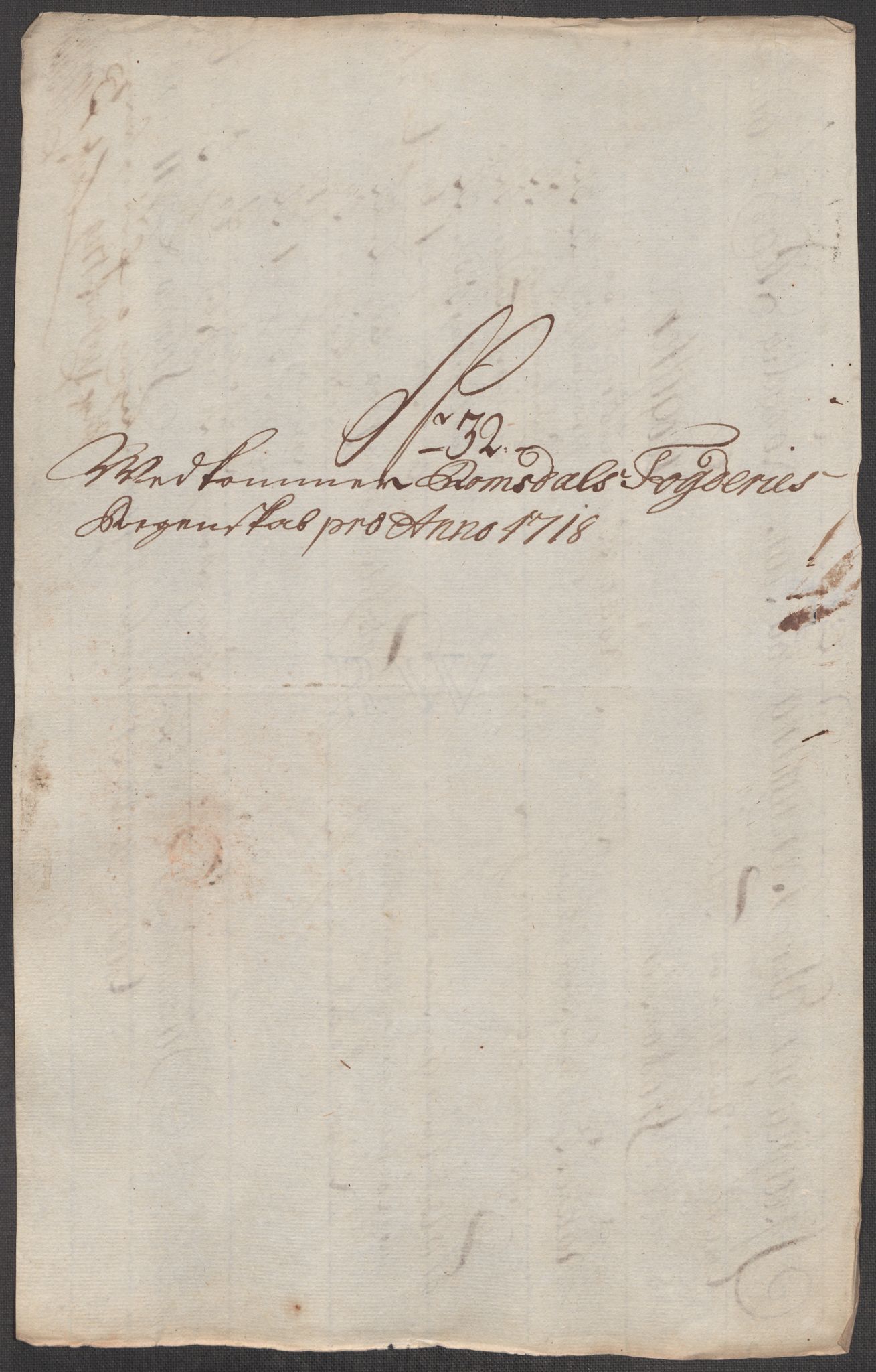 Rentekammeret inntil 1814, Reviderte regnskaper, Fogderegnskap, RA/EA-4092/R55/L3665: Fogderegnskap Romsdal, 1718, s. 199