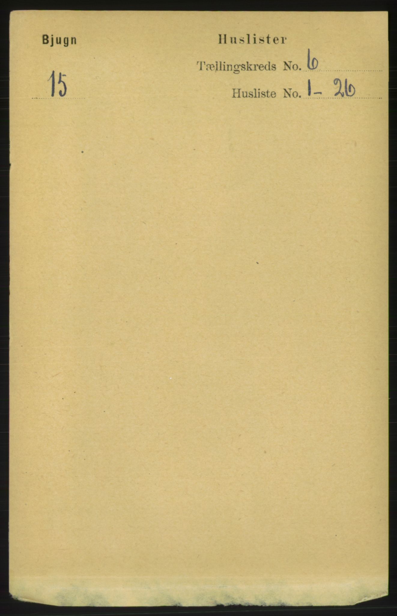 RA, Folketelling 1891 for 1627 Bjugn herred, 1891, s. 1605
