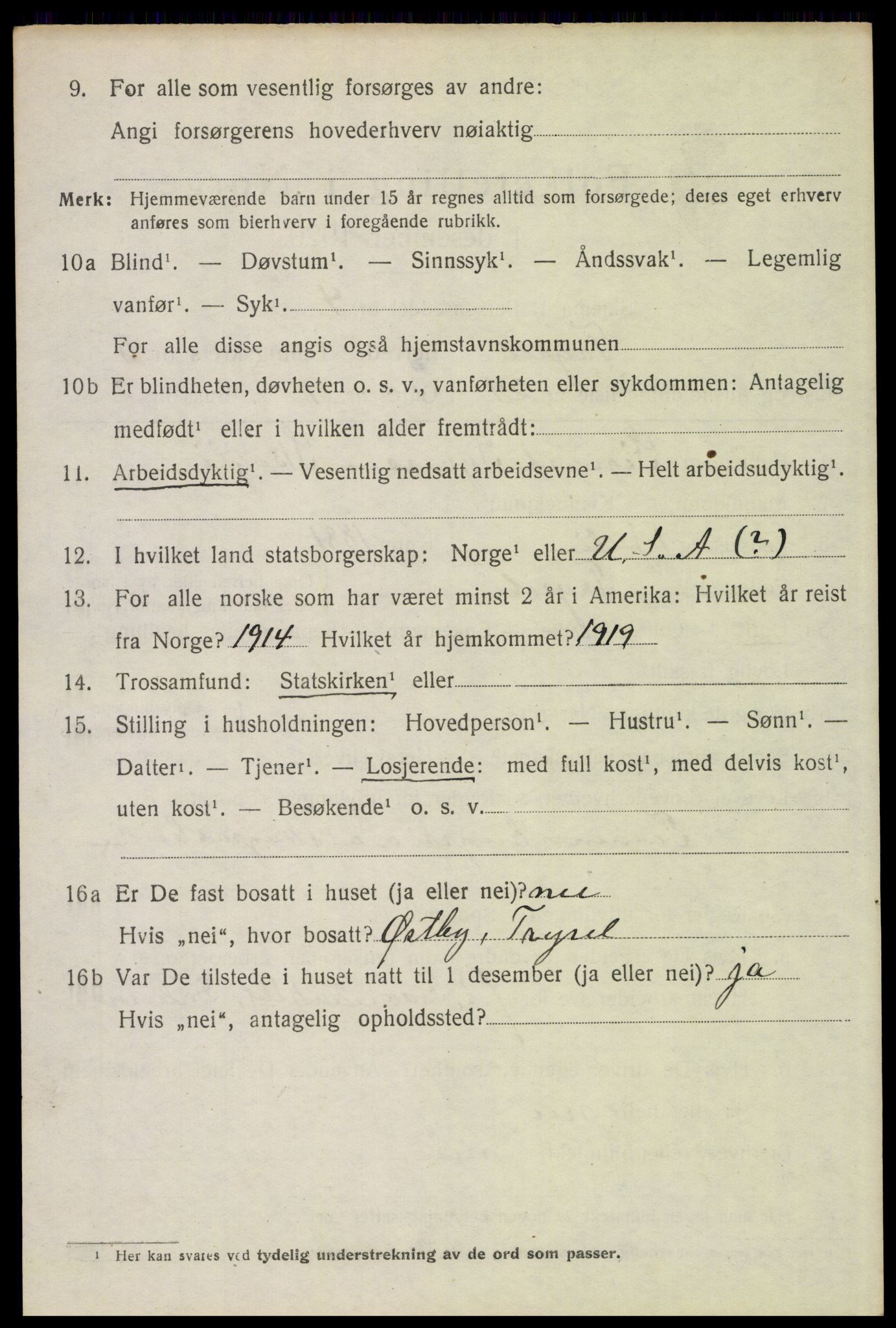 SAH, Folketelling 1920 for 0428 Trysil herred, 1920, s. 4524