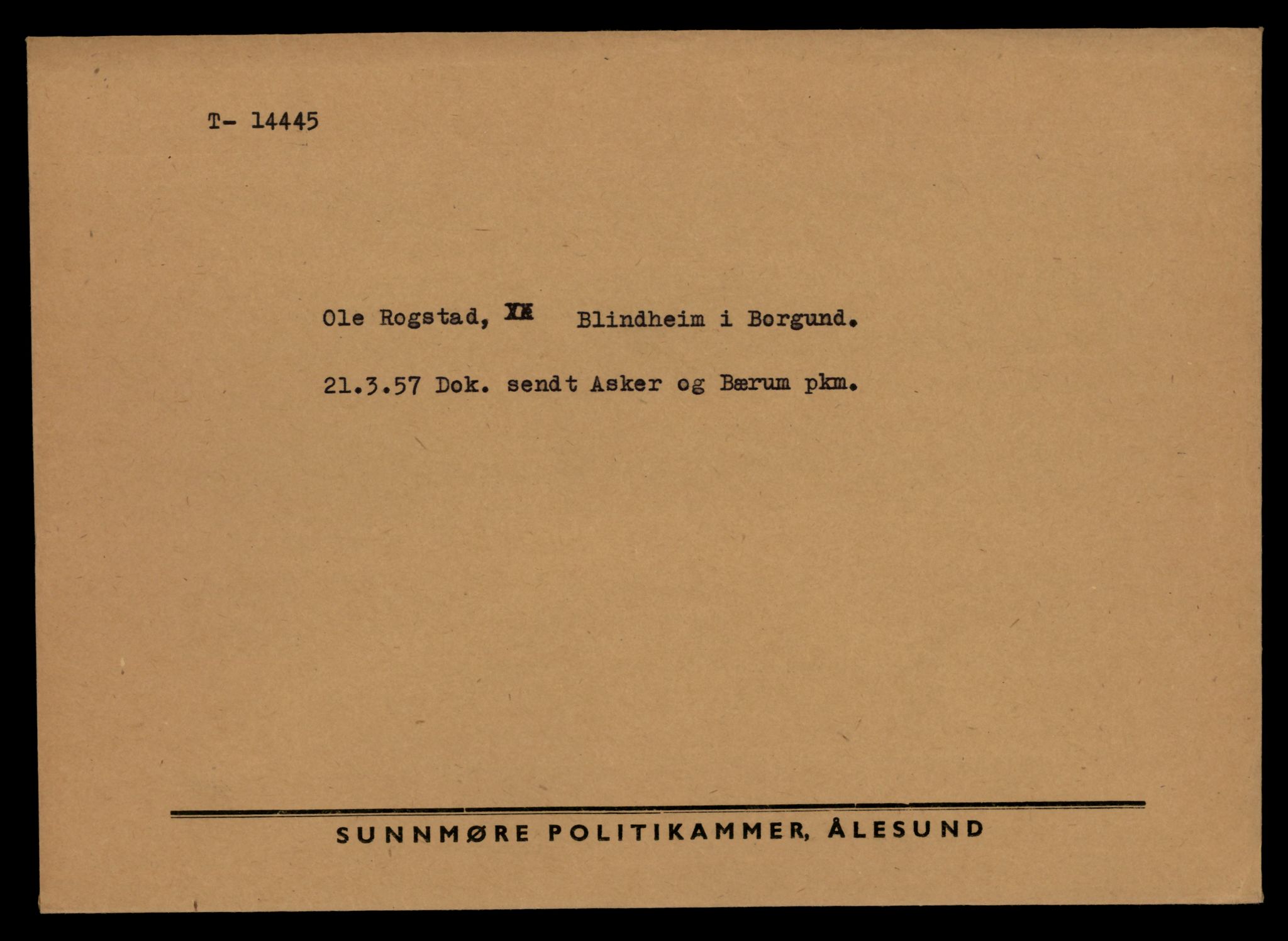 Møre og Romsdal vegkontor - Ålesund trafikkstasjon, AV/SAT-A-4099/F/Fe/L0046: Registreringskort for kjøretøy T 14445 - T 14579, 1927-1998