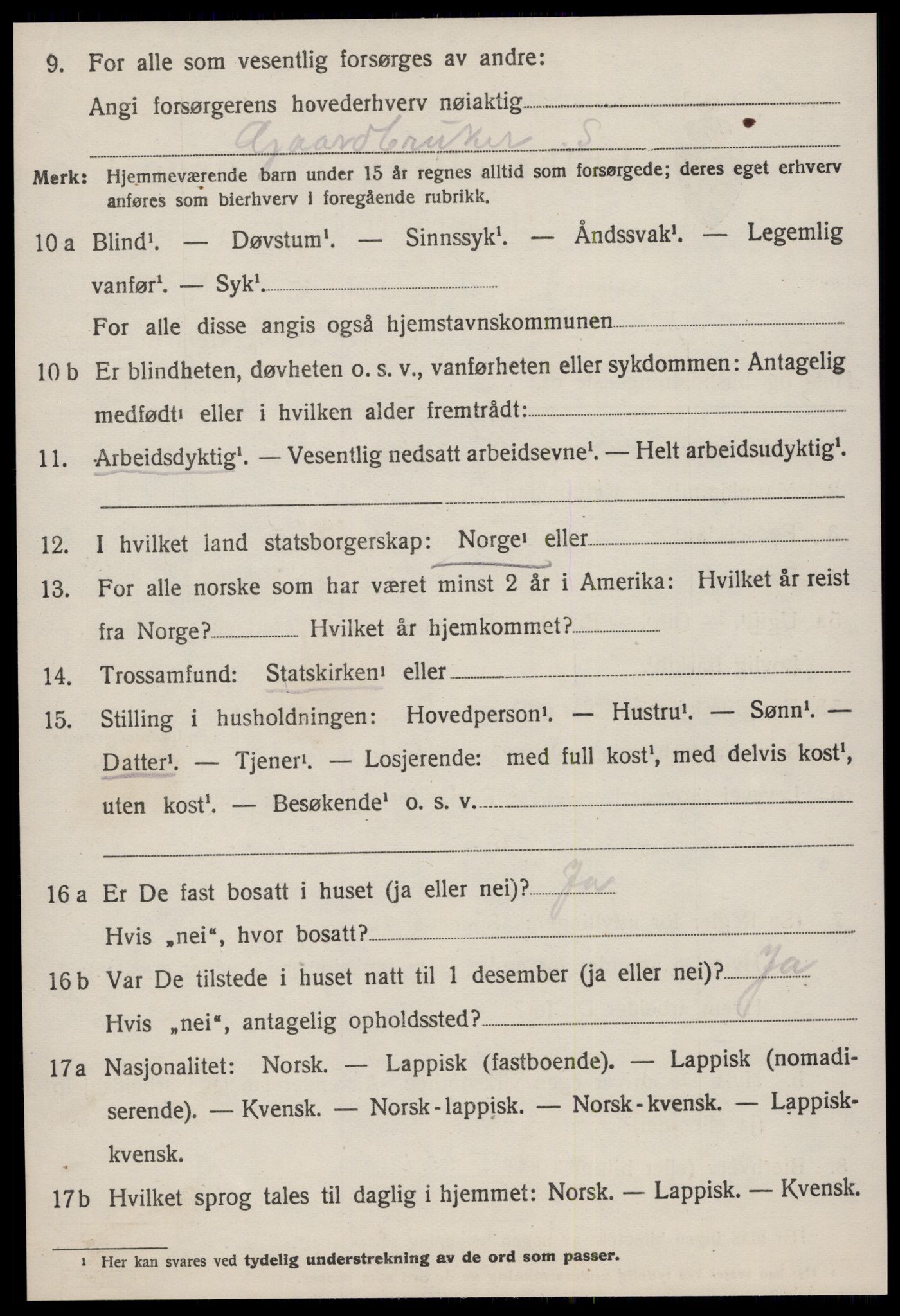 SAT, Folketelling 1920 for 1659 Geitastrand herred, 1920, s. 1310