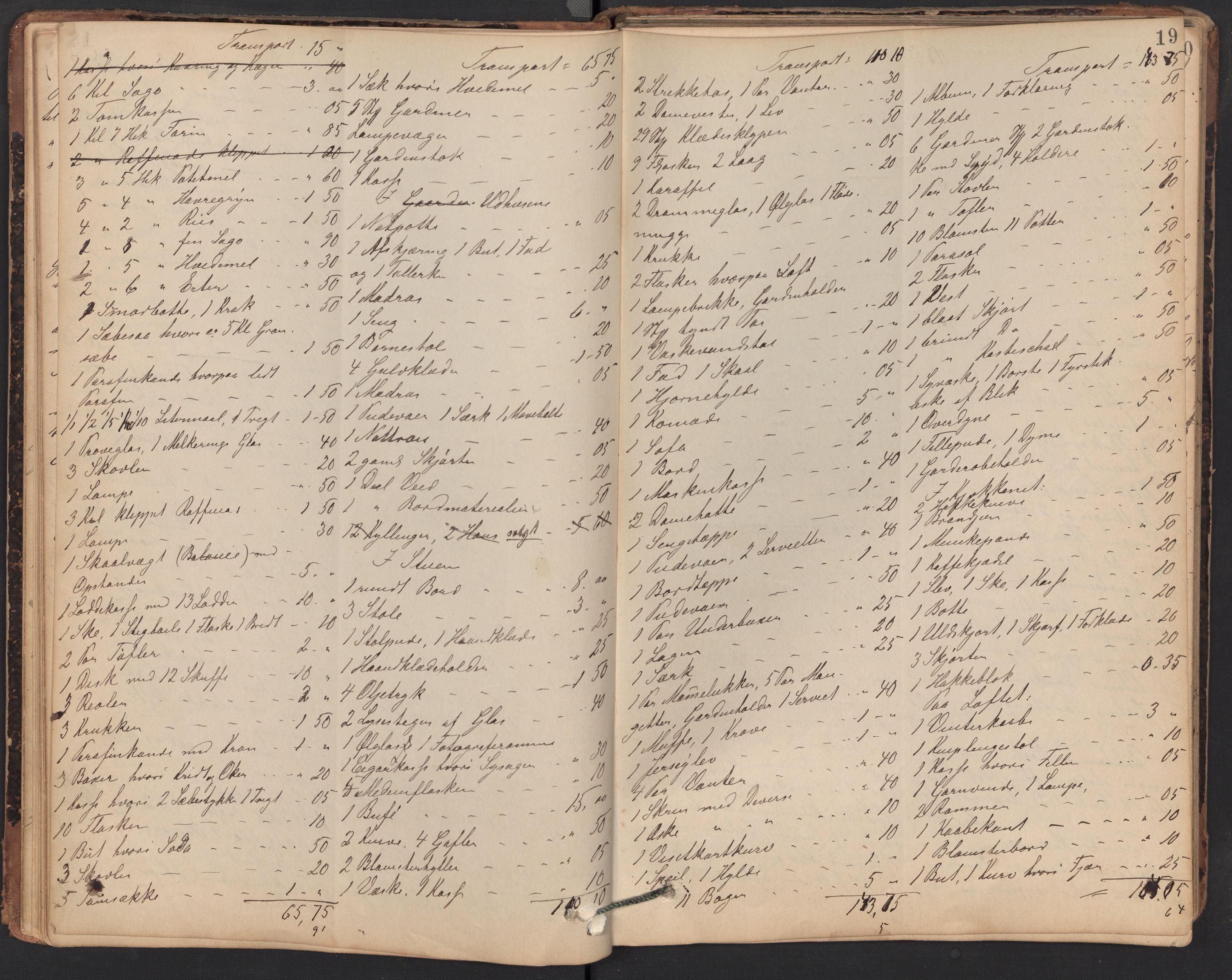 Glemmen lensmannskontor, AV/SAO-A-10123/H/Ha/Hab/L0004: Registreringsprotokoller, 1891-1899, s. 19