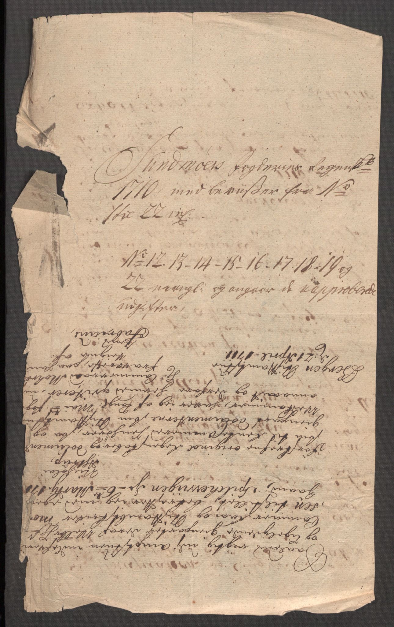 Rentekammeret inntil 1814, Reviderte regnskaper, Fogderegnskap, AV/RA-EA-4092/R54/L3563: Fogderegnskap Sunnmøre, 1710, s. 29