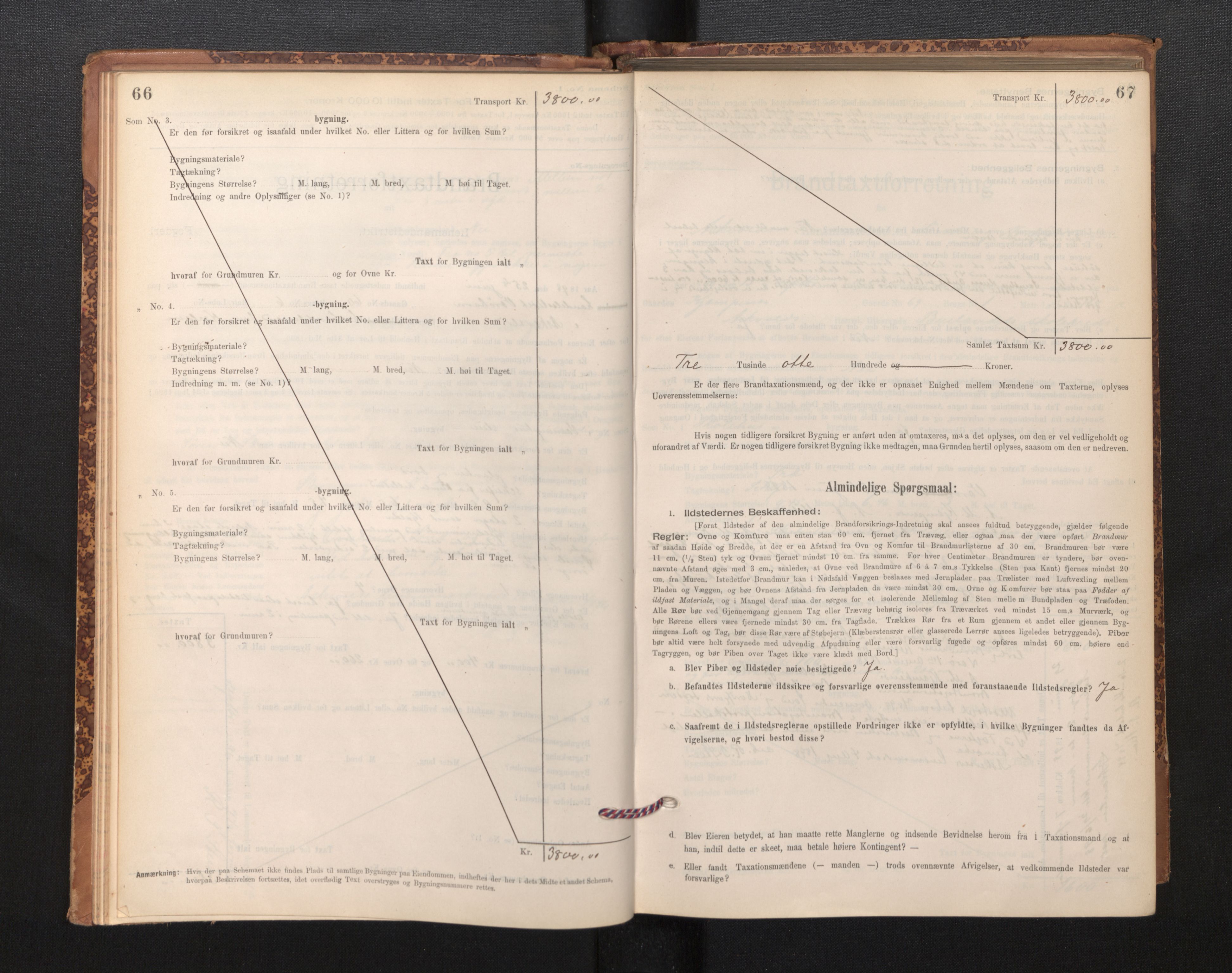 Lensmannen i Askvoll, SAB/A-26301/0012/L0004: Branntakstprotokoll, skjematakst og liste over branntakstmenn, 1895-1932, s. 66-67