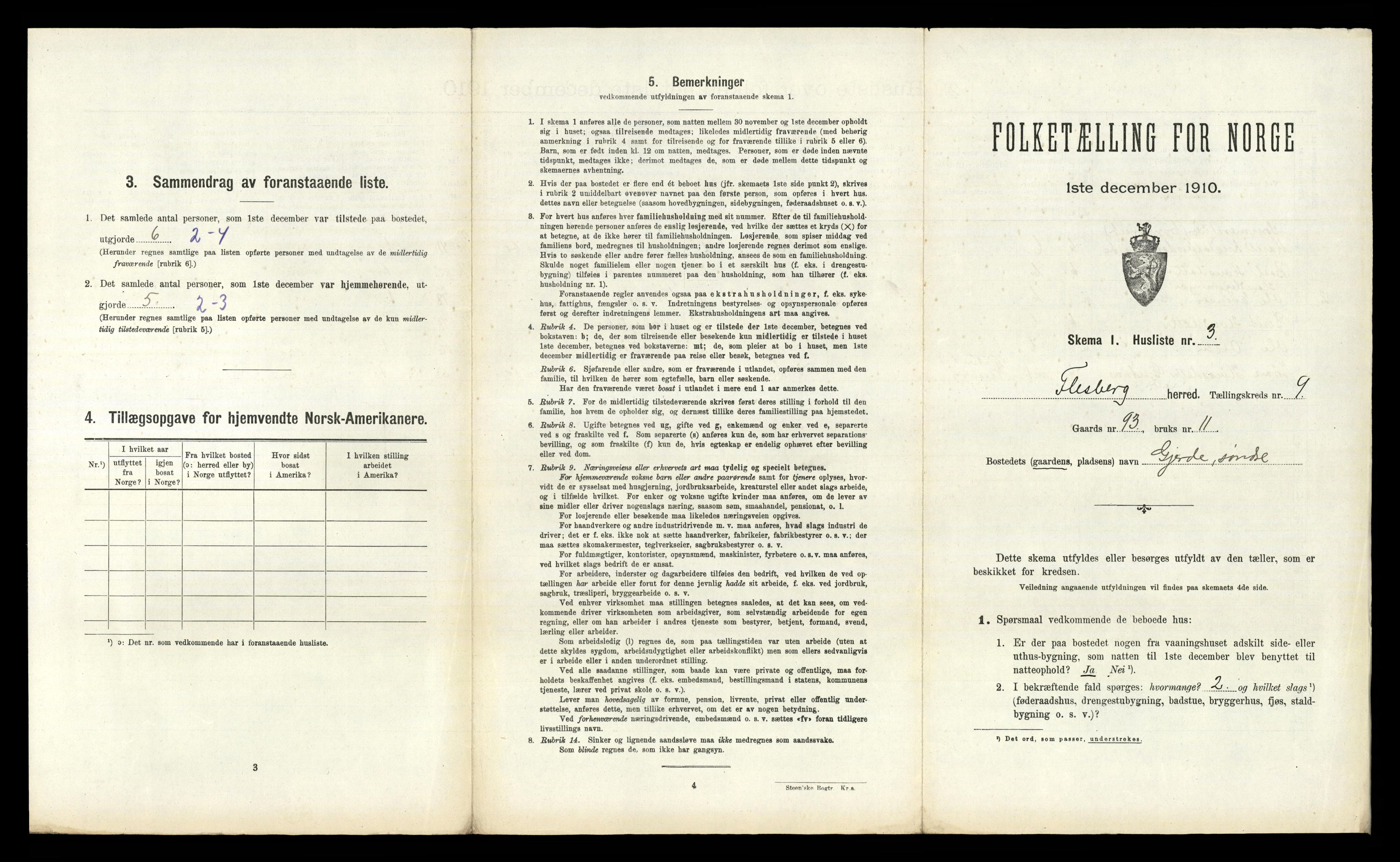 RA, Folketelling 1910 for 0631 Flesberg herred, 1910, s. 677