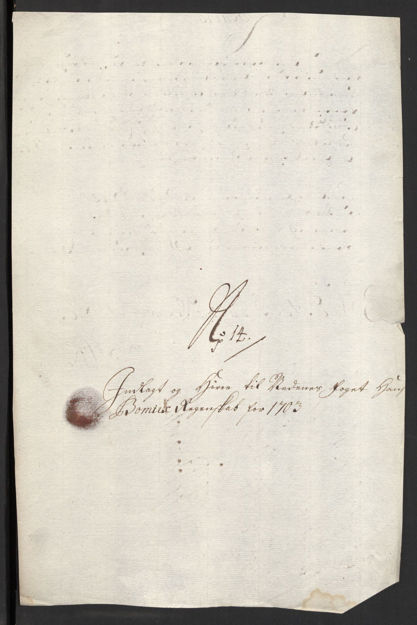 Rentekammeret inntil 1814, Reviderte regnskaper, Fogderegnskap, AV/RA-EA-4092/R39/L2316: Fogderegnskap Nedenes, 1702-1703, s. 304