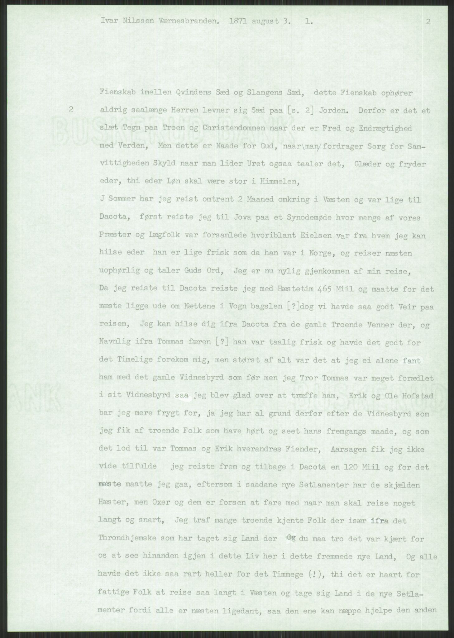 Samlinger til kildeutgivelse, Amerikabrevene, RA/EA-4057/F/L0034: Innlån fra Nord-Trøndelag, 1838-1914, s. 197