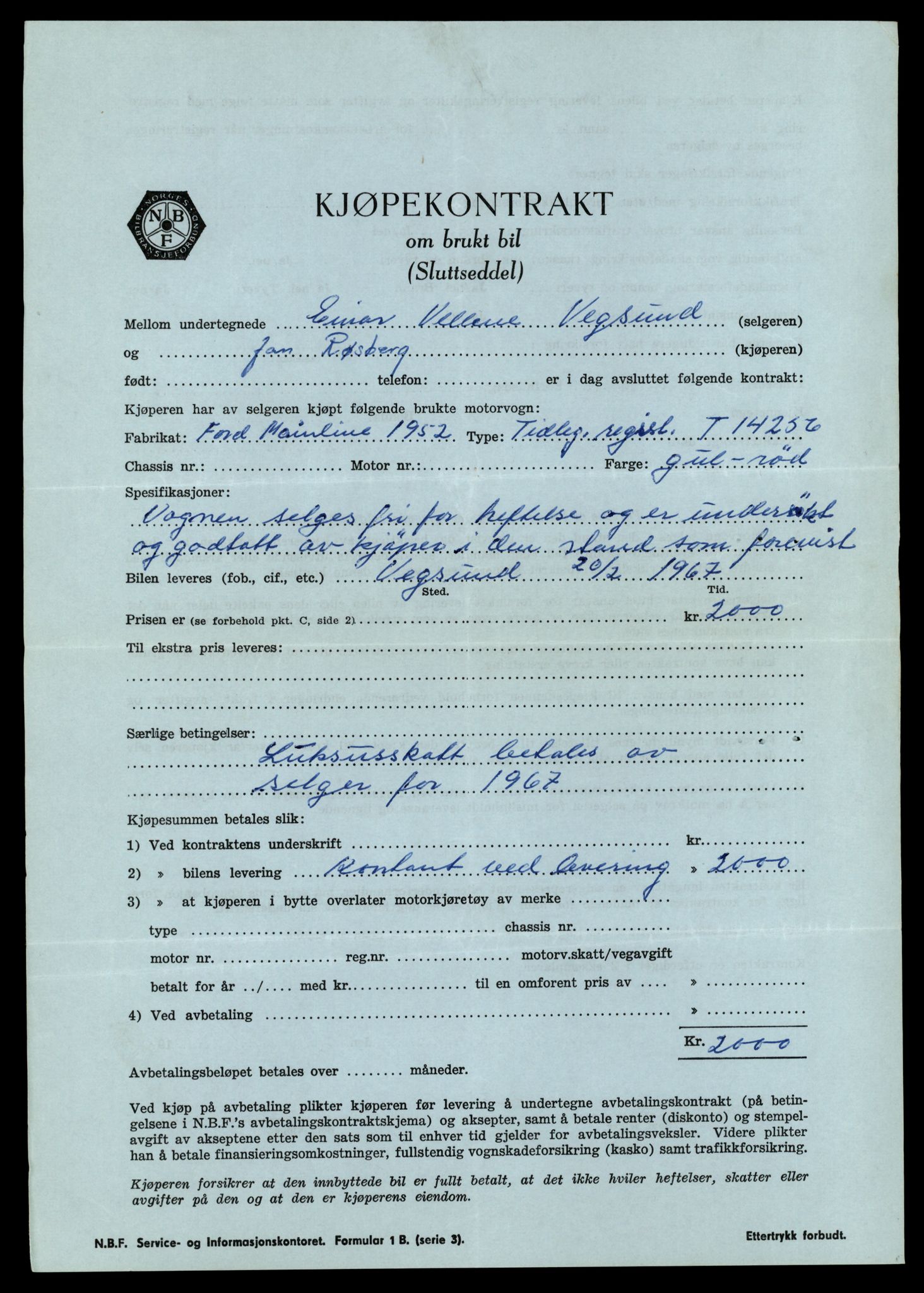 Møre og Romsdal vegkontor - Ålesund trafikkstasjon, AV/SAT-A-4099/F/Fe/L0044: Registreringskort for kjøretøy T 14205 - T 14319, 1927-1998, s. 1568