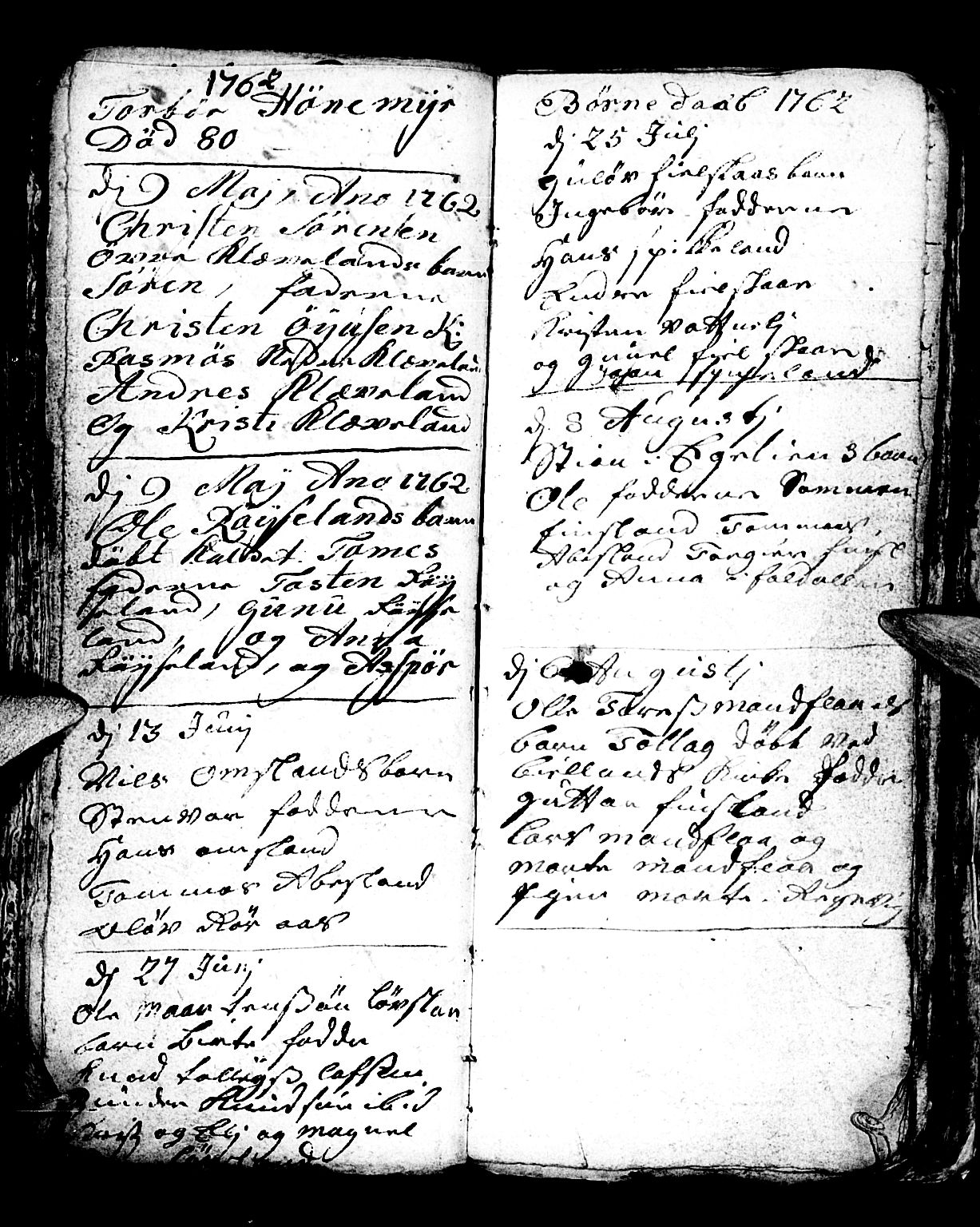 Bjelland sokneprestkontor, SAK/1111-0005/F/Fb/Fbb/L0001: Klokkerbok nr. B 1, 1732-1782, s. 64