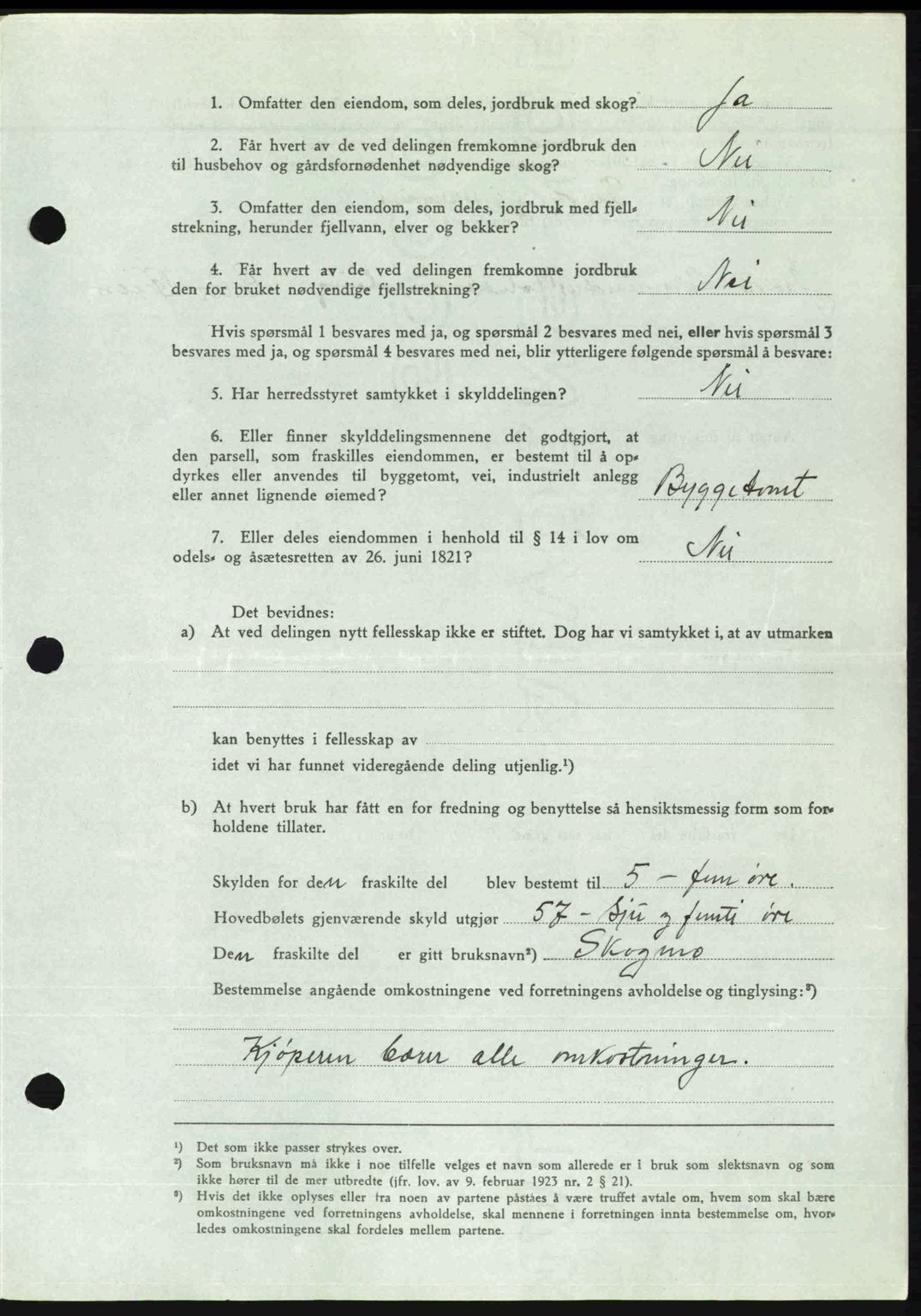 Romsdal sorenskriveri, AV/SAT-A-4149/1/2/2C: Pantebok nr. A23, 1947-1947, Dagboknr: 1707/1947