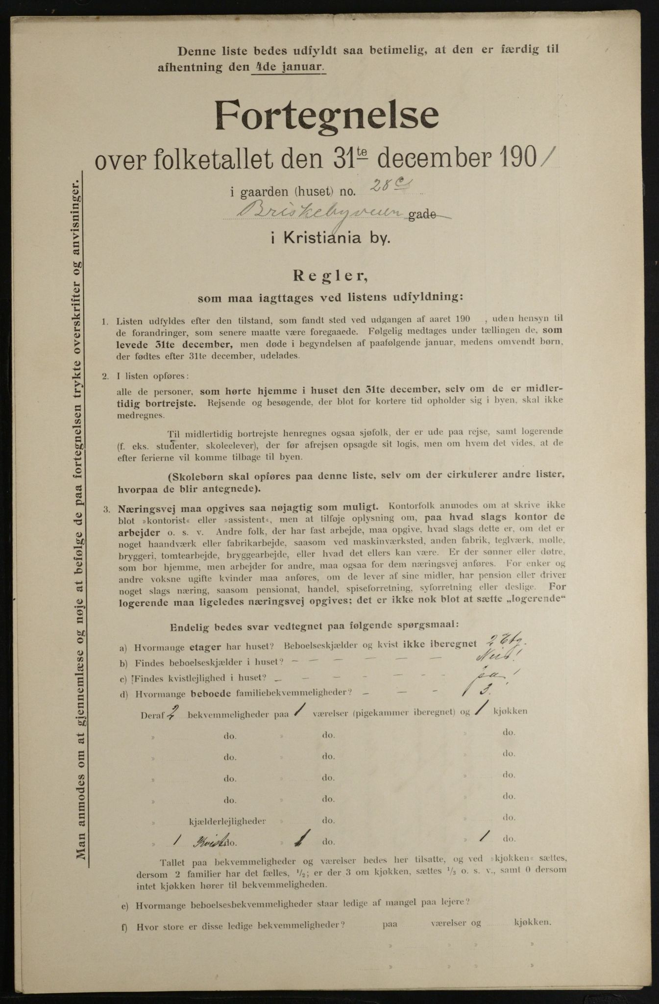 OBA, Kommunal folketelling 31.12.1901 for Kristiania kjøpstad, 1901, s. 1551