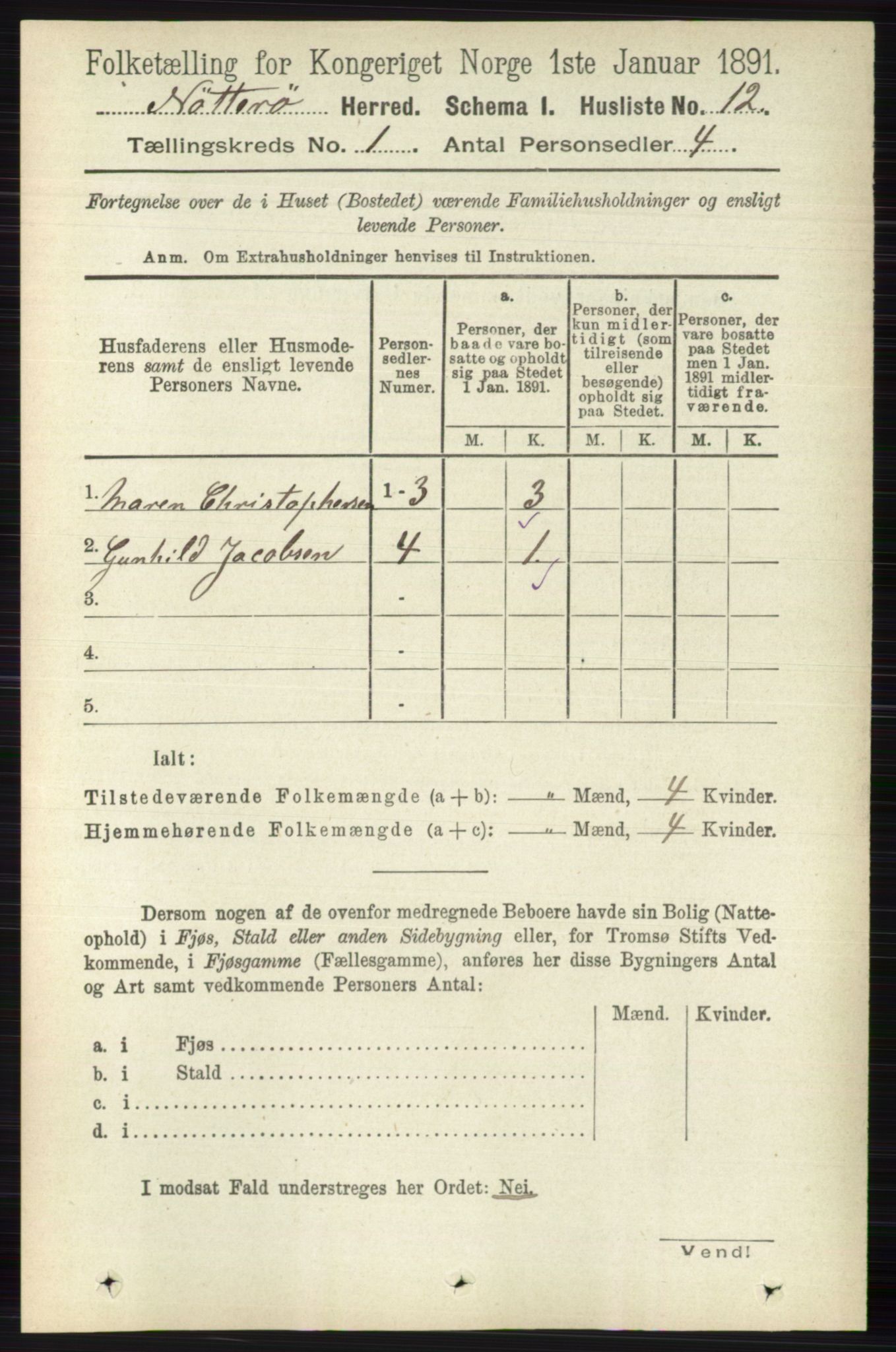 RA, Folketelling 1891 for 0722 Nøtterøy herred, 1891, s. 45