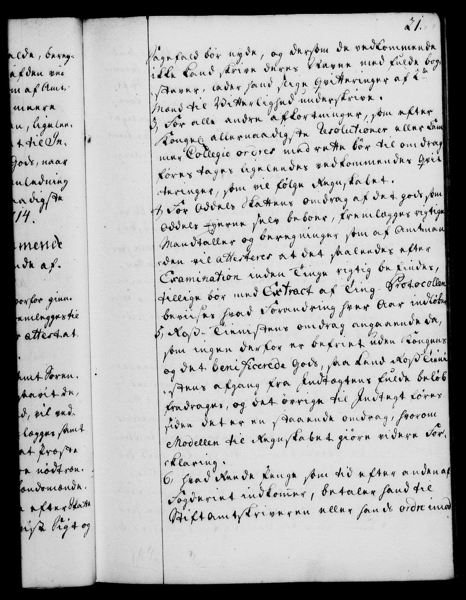 Rentekammeret, Kammerkanselliet, RA/EA-3111/G/Gg/Ggi/L0003: Norsk instruksjonsprotokoll med register (merket RK 53.36), 1751-1775, s. 21