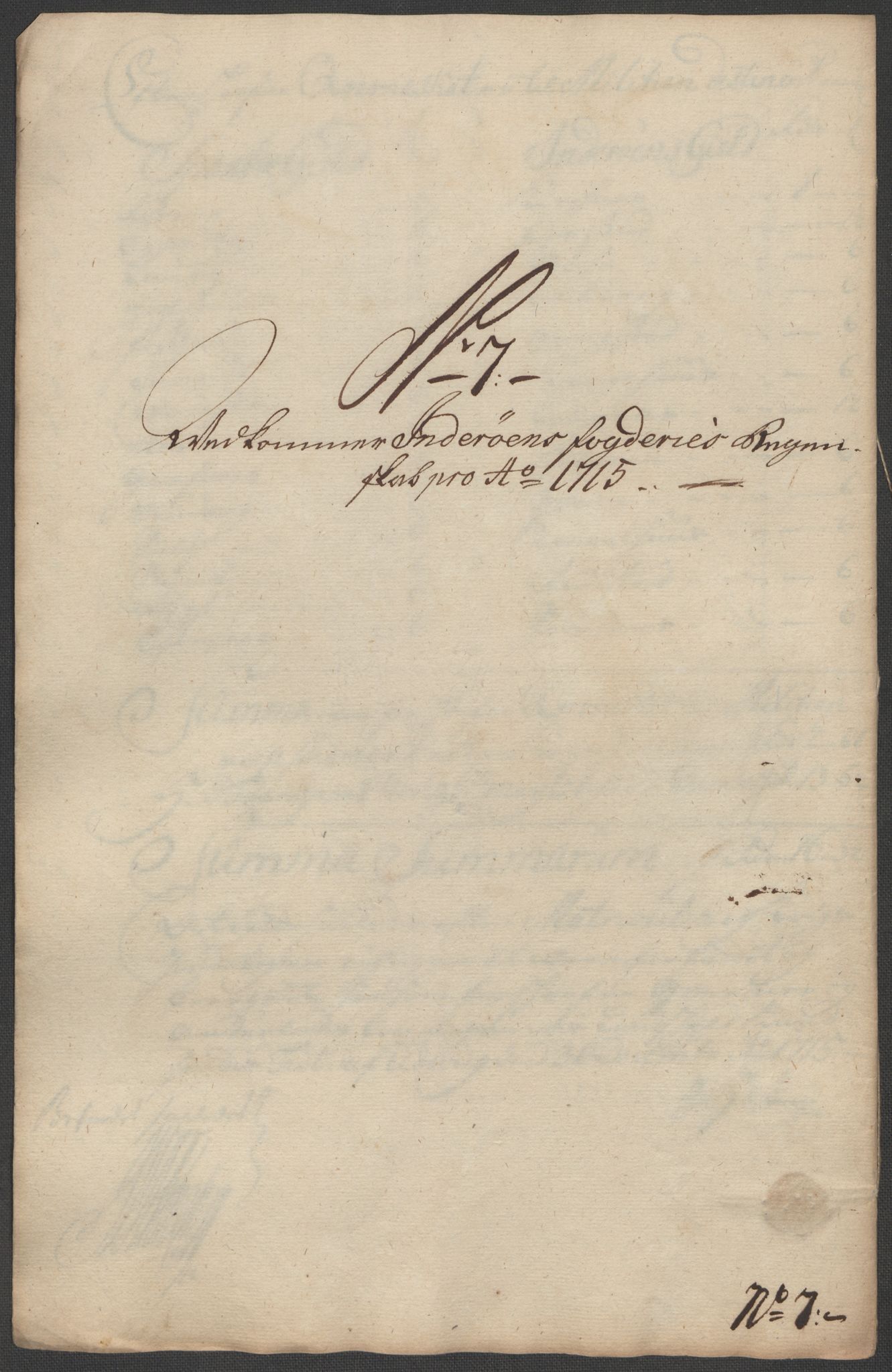 Rentekammeret inntil 1814, Reviderte regnskaper, Fogderegnskap, RA/EA-4092/R63/L4323: Fogderegnskap Inderøy, 1715, s. 177