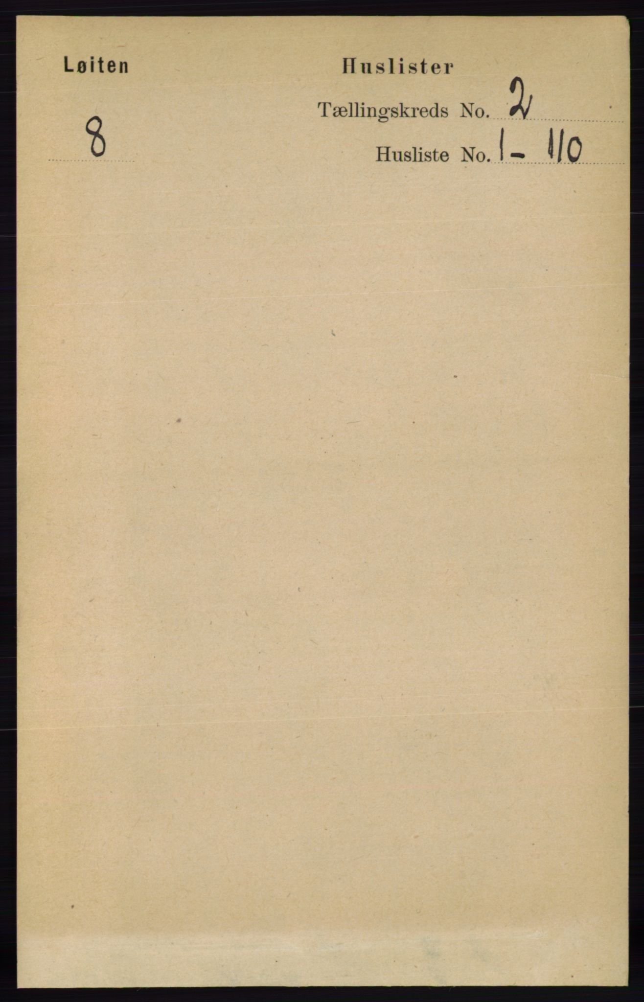 RA, Folketelling 1891 for 0415 Løten herred, 1891, s. 1372
